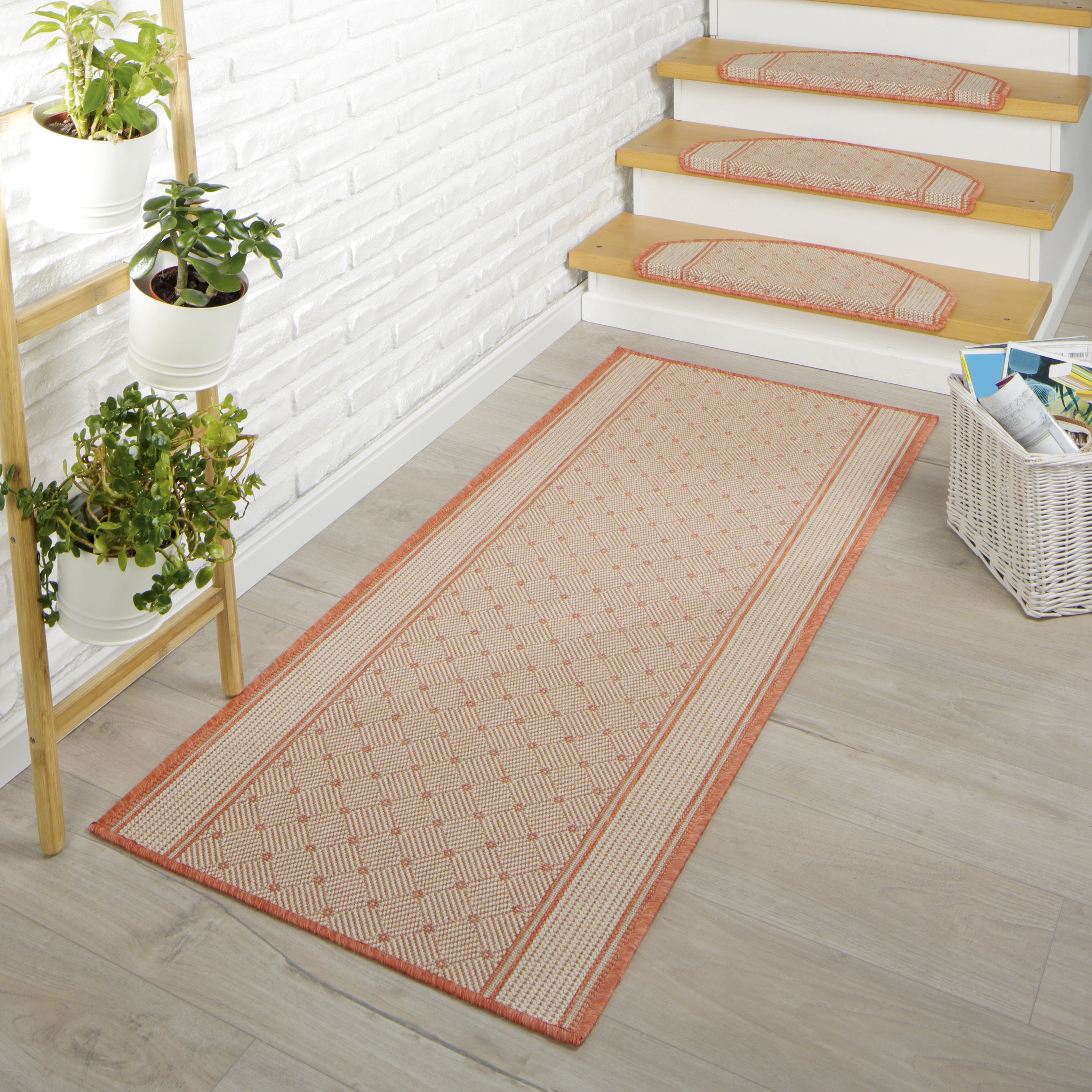 Peyer Syntex Designteppich 1 Brücke Clara Bordüre Fb.terra 60/110 cm, rechteckig