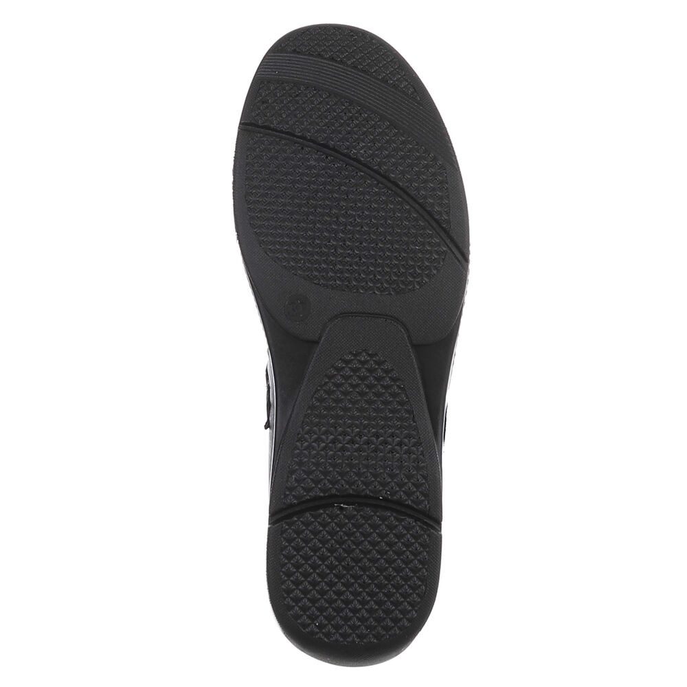 Ital-Design Damen Slipper mit Reißverschluss und Komfortsohle Mokassin (91783517) Blockabsatz Schnürer in Schwarz – Bild 3 von 5