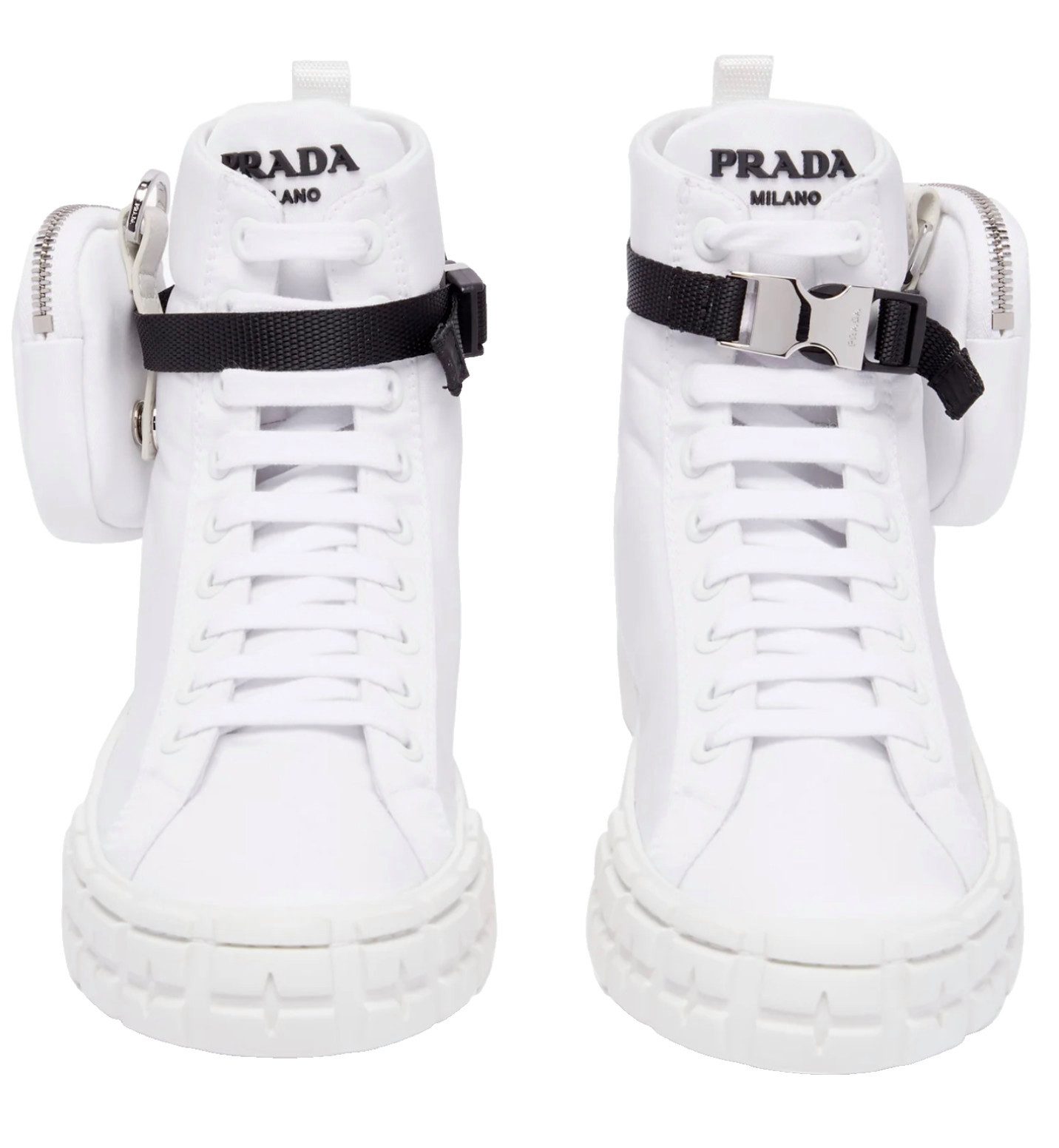 PRADA Mit Pouch Tasch 40 Sneaker mit einer abnehmbaren Tasche versehen