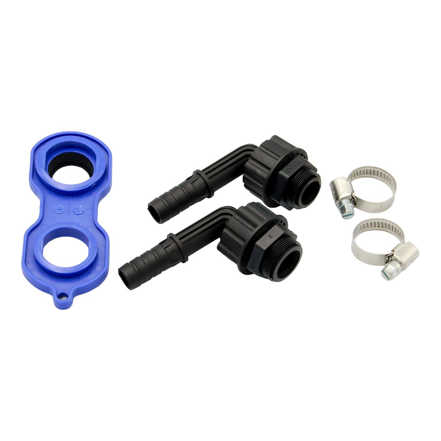 Haas Otto Schlauchadapter Zapfadapter-Set mit Perlstrahlregler-Schlüssel