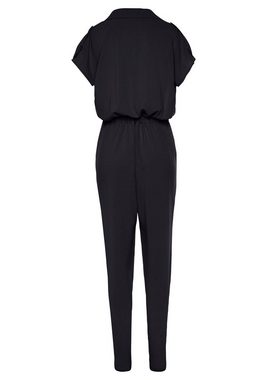 LASCANA Overall mit Reverskragen und kurzen Ärmeln, eleganter Jumpsuit, casual-chic