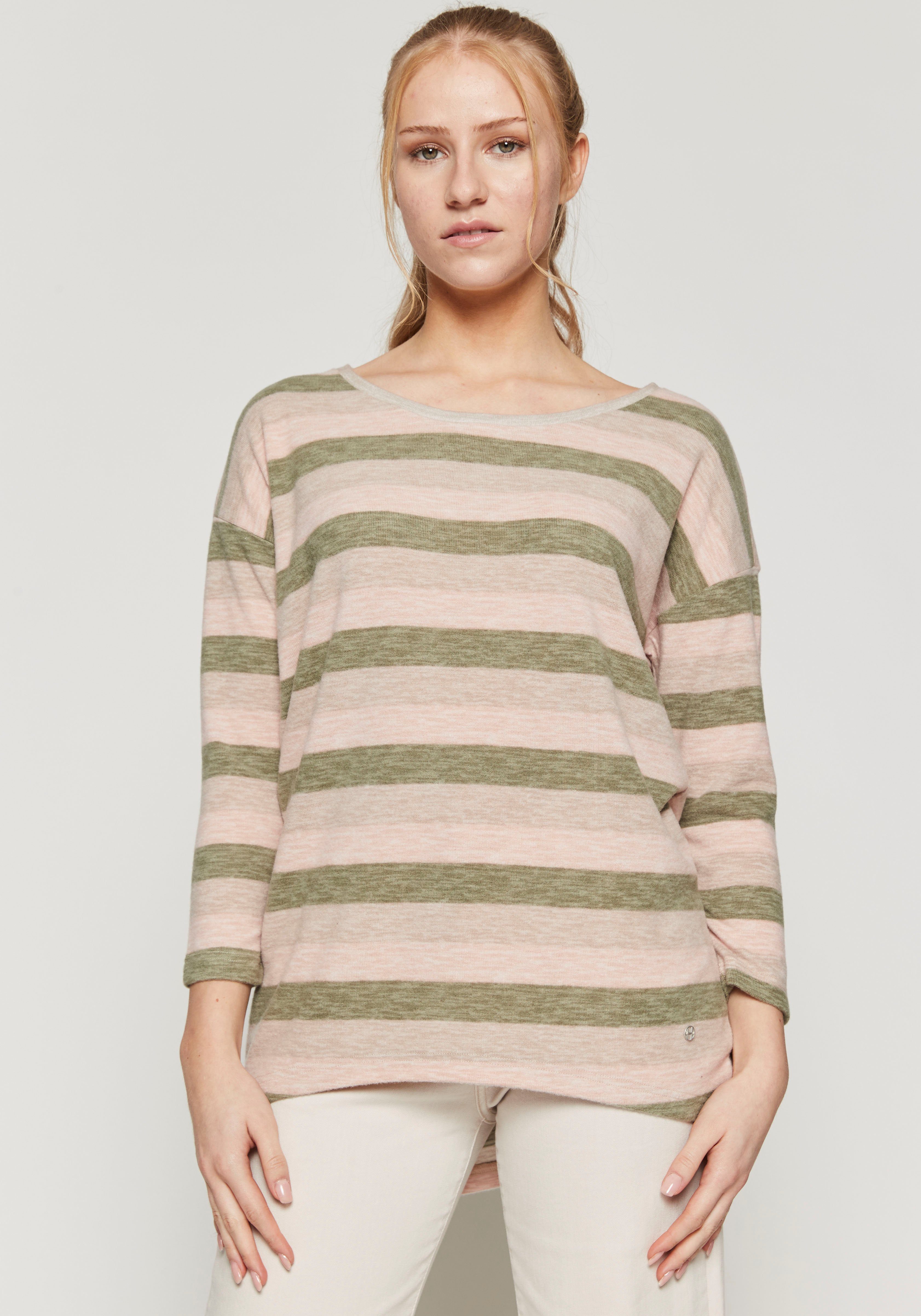 HaILY’S 3/4-Arm-Shirt 3/4 P TP Mi44a 4051 khaki stripe