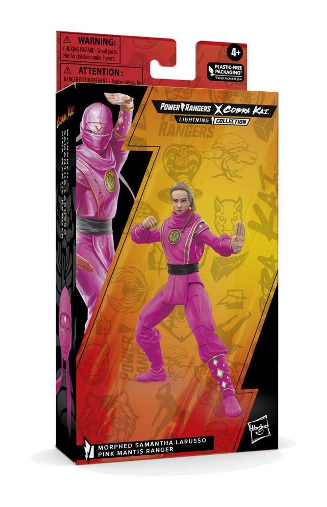 Hasbro Actionfigur Power Rangers x Cobra Kai LC Morphed Samantha LaRusso Pink Mantis Rang