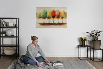 KUNSTLOFT Gemälde Gradient 120x80 cm, Leinwandbild 100% HANDGEMALT Wandbild Wohnzimmer