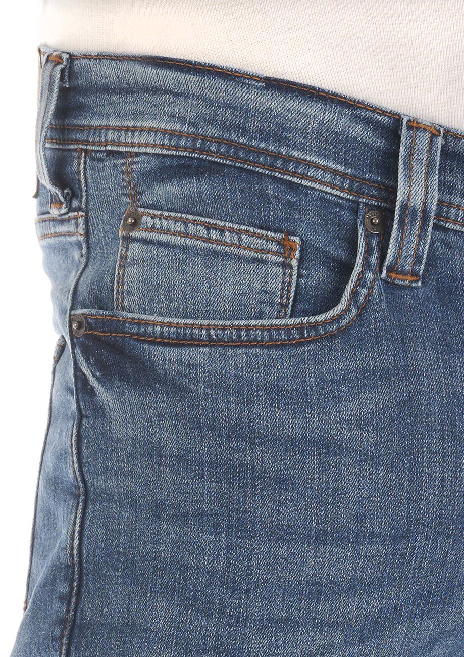 (5000-313) mit Hose MUSTANG Slim-fit-Jeans BLUE Jeanshose Denim Herren Slim Stretch Fit Vegas DENIM