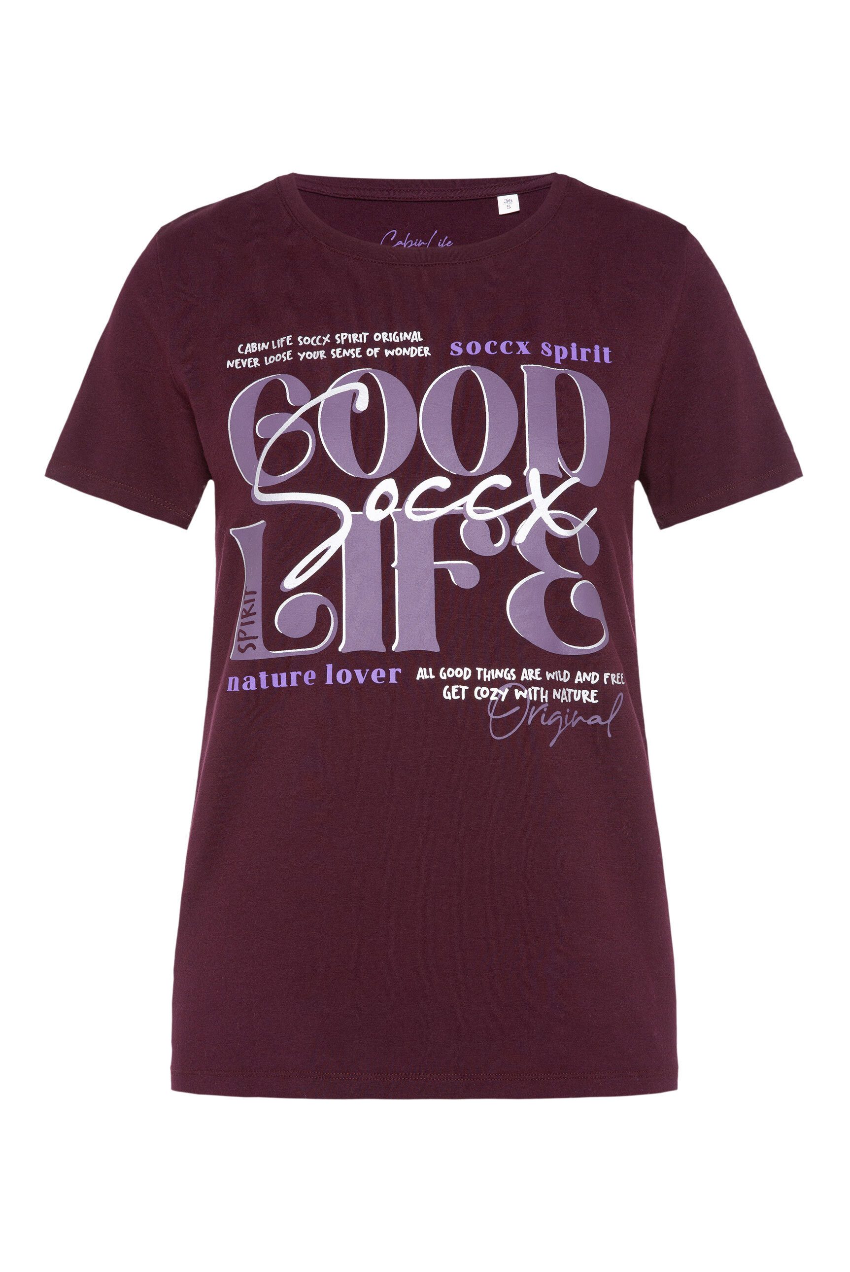 SOCCX Rundhalsshirt mit Baumwolle günstig online kaufen