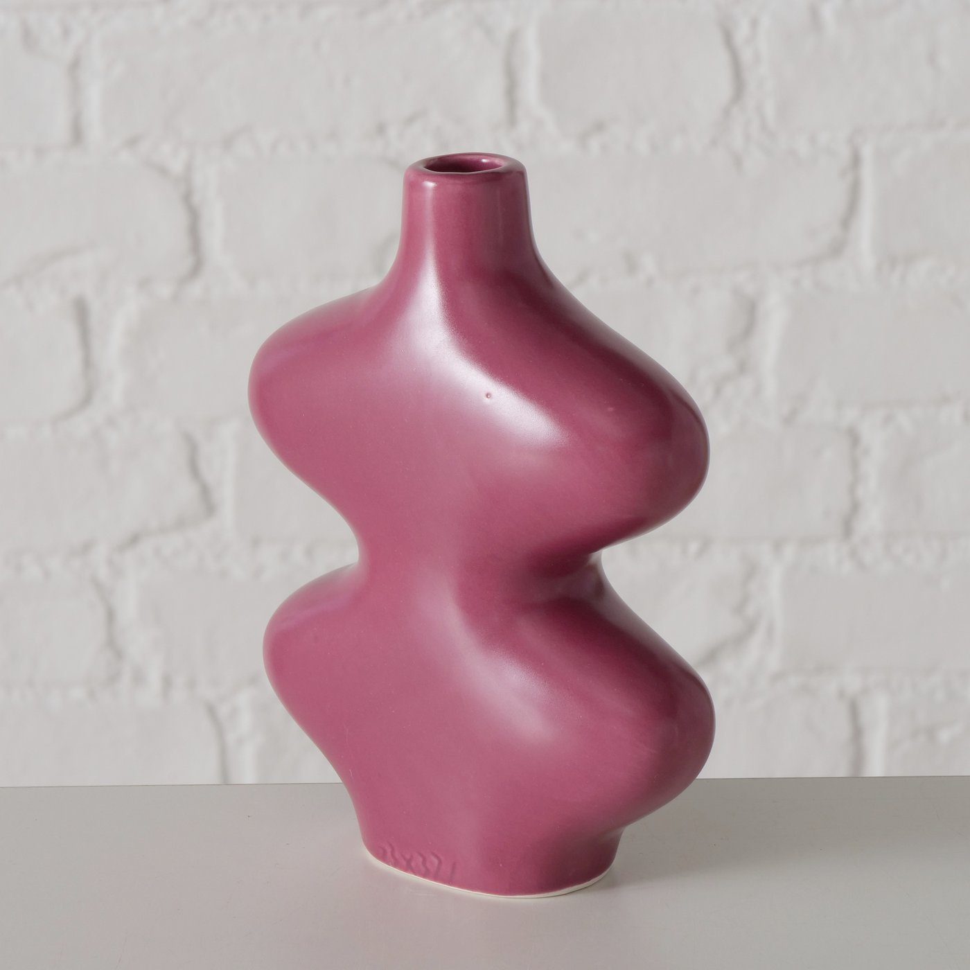 Keramik lila cm, Dekovase H16 Vase "Fumro" aus BOLTZE in