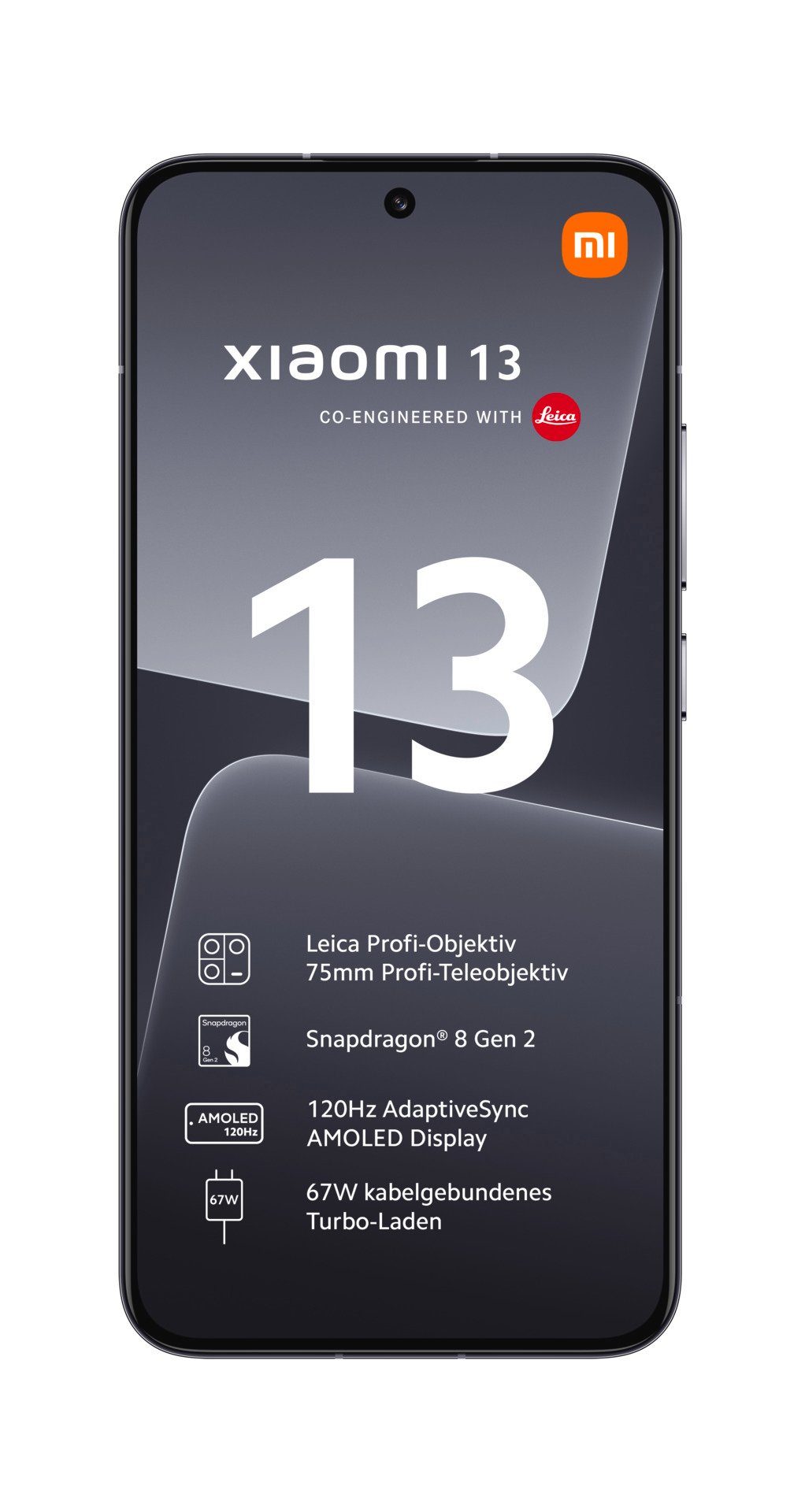 Xiaomi 13 MP 54 256 (16,15 Kamera) Schwarz 8GB+256GB Smartphone Zoll, Speicherplatz, cm/6,36 GB