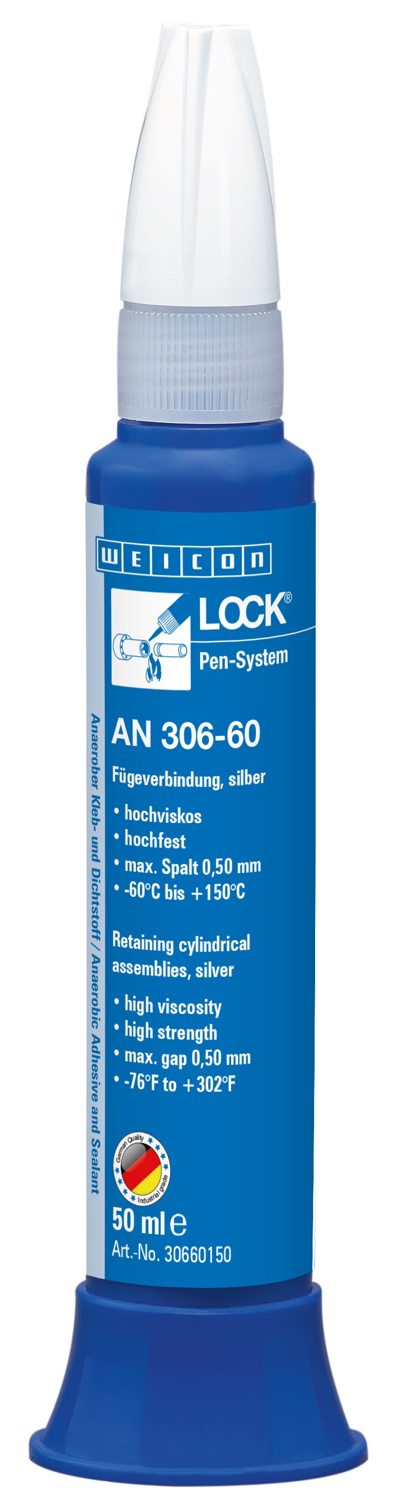 WEICON Schraubensicherung WEICONLOCK® AN 306-60 Fügeverbindung, (Pen), für die Reparatur von Passungssitzen