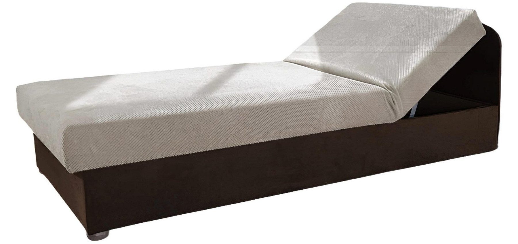 JVmoebel Polsterbett Leder-Textil Bettgestell in elegantem Design für gemütlichen Schlaf (Bett), Made in Europa