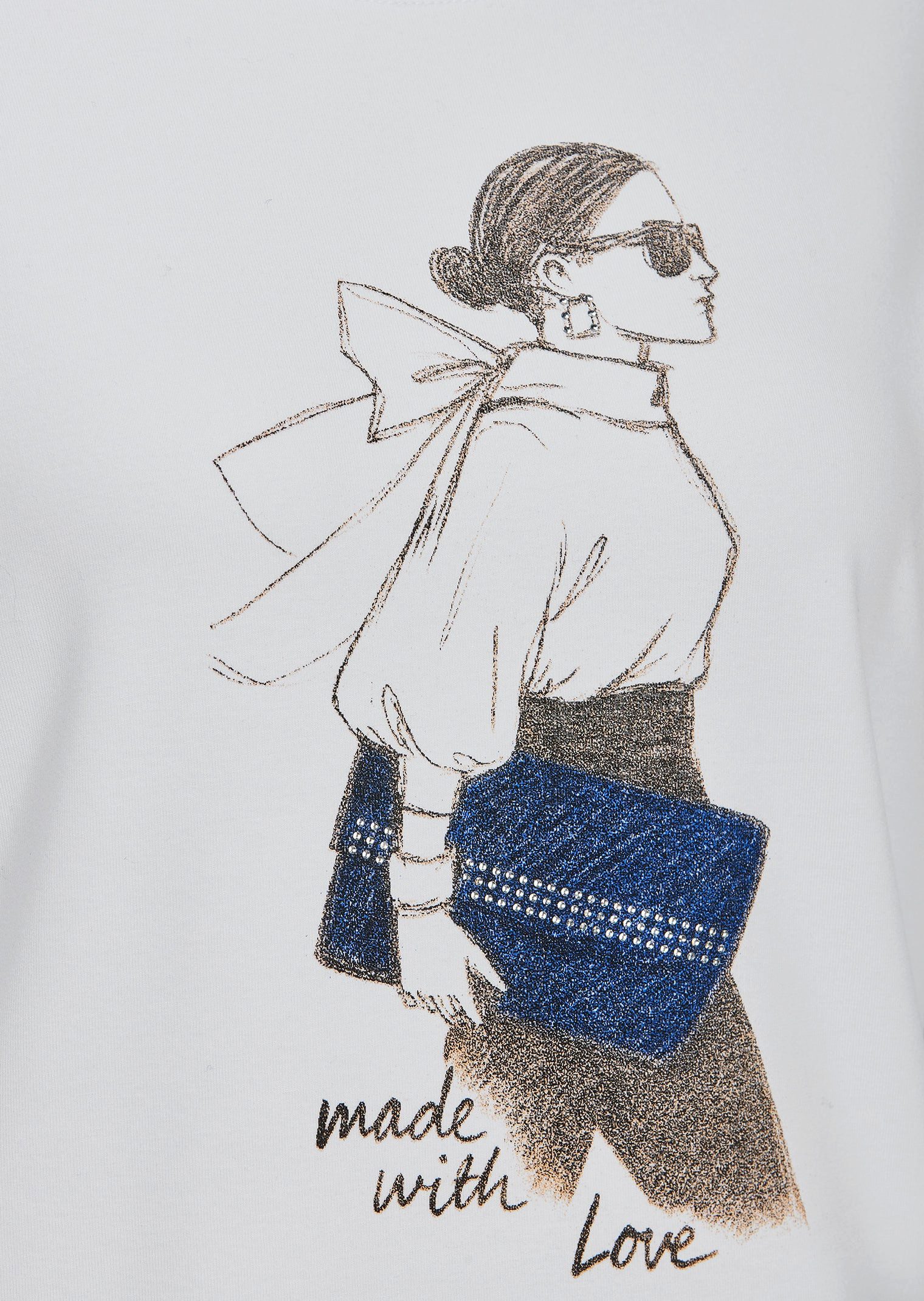 Faber Langarmshirt Damenshirt MIDNIGHT GARDEN