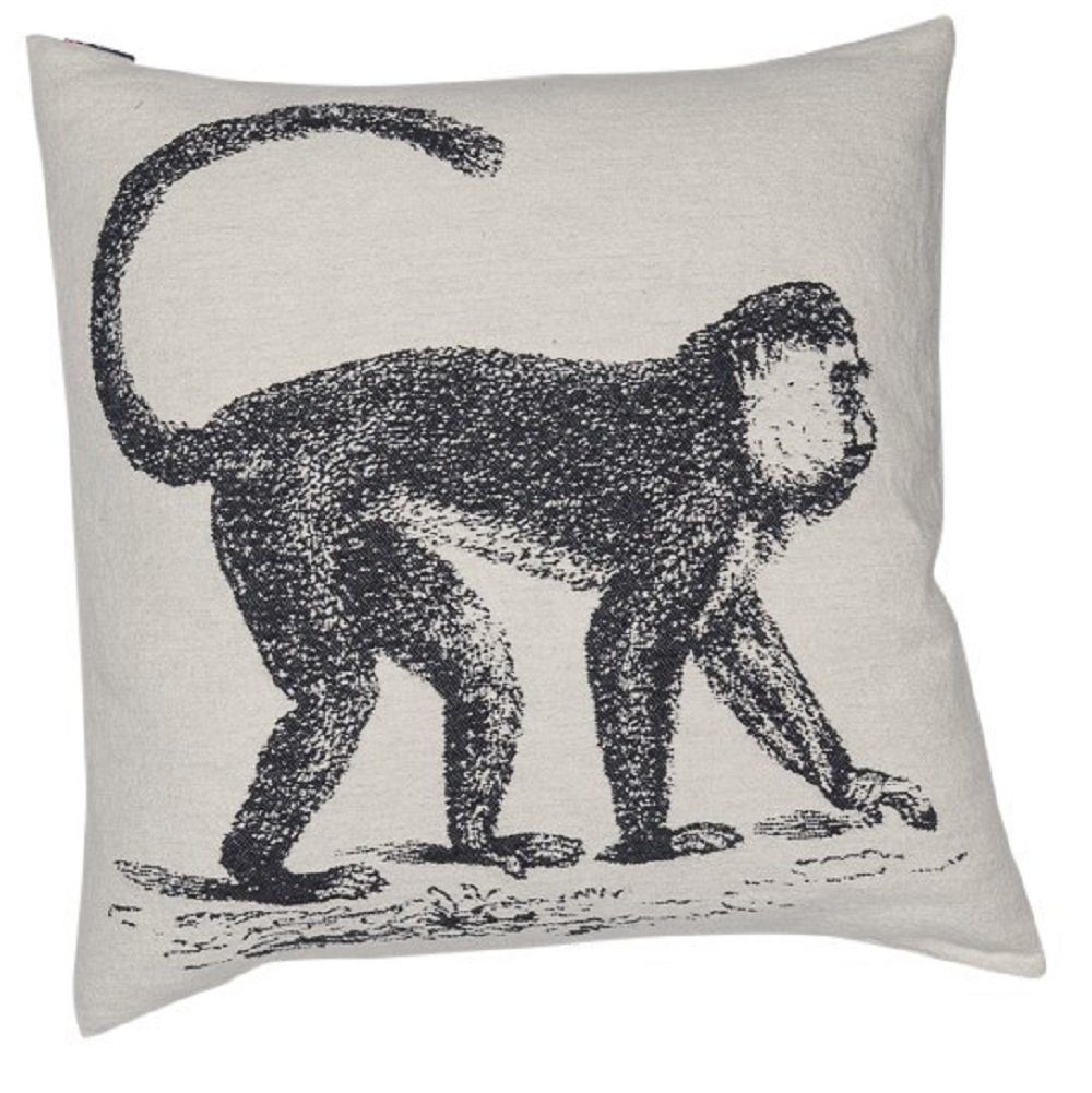 Kissenhülle Nova 'Affe' 60 x 60 cm Rohweiß