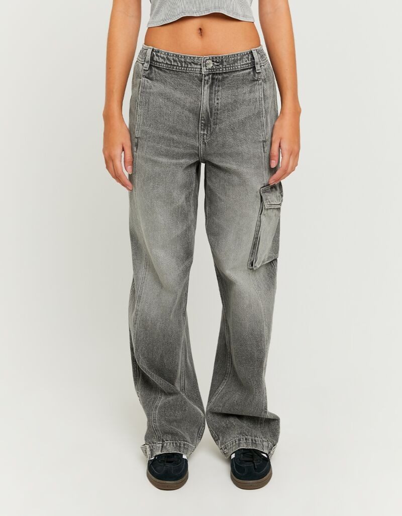 Tally Weijl Cargojeans SPADEGINNA Baumwolle, baggy