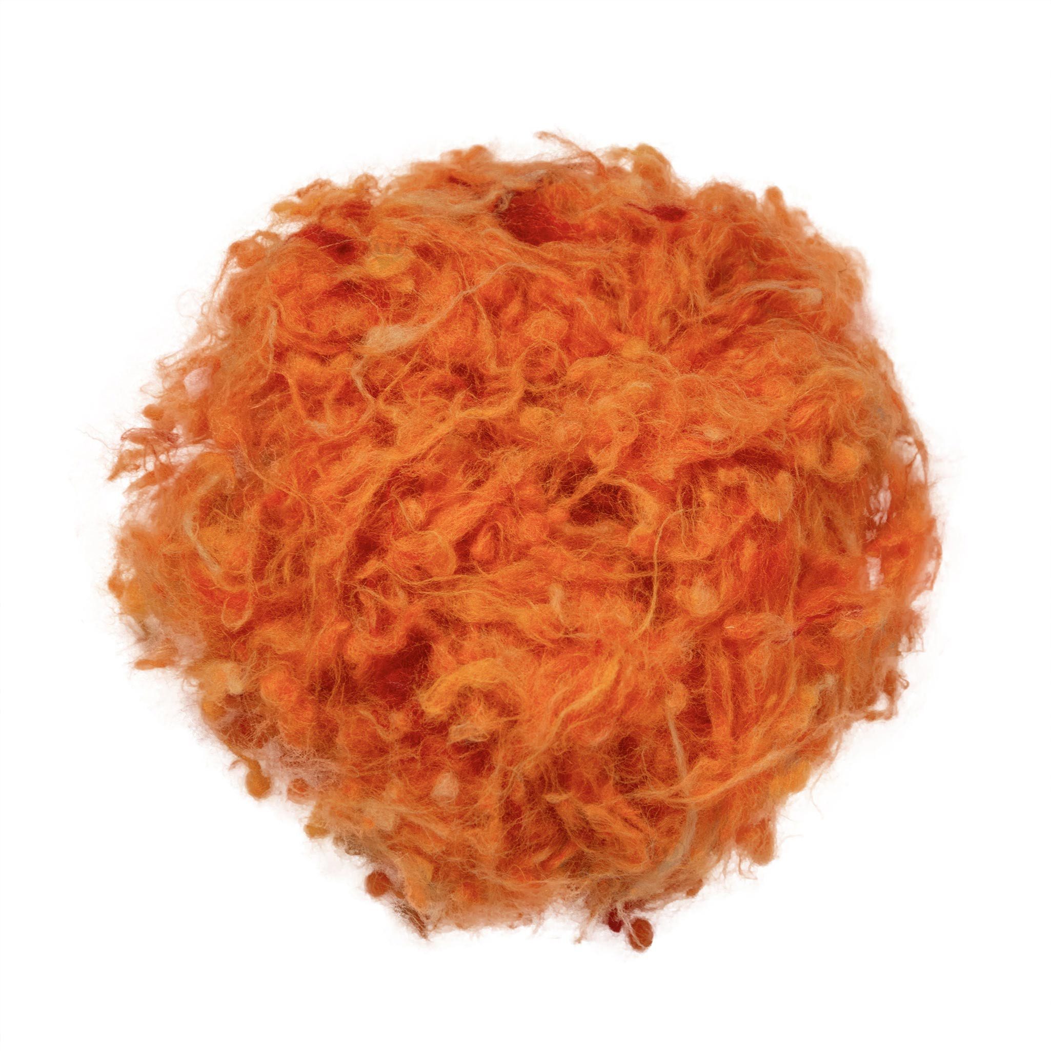 maDDma Filzwolle LumiArt 200g Märchenwolle mit Effekt zum Filzen Bastelgarn, (Paket, 1-St), orange
