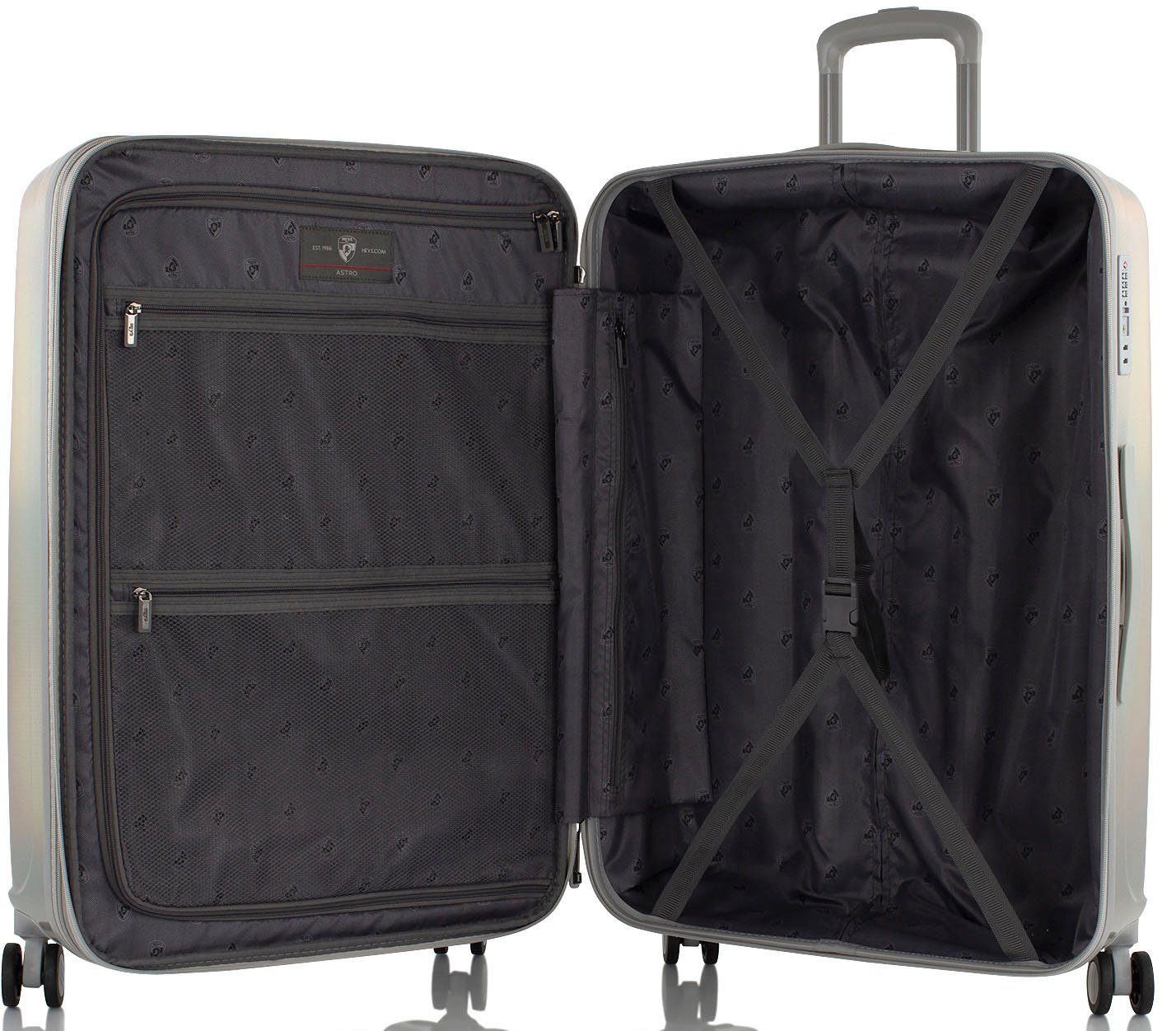 Heys Hartschalen-Trolley Astro, verschiedene Größen und Farben, 4 Rollen, Heys Reisegepäck TSA Schloss Volumenerweiterung