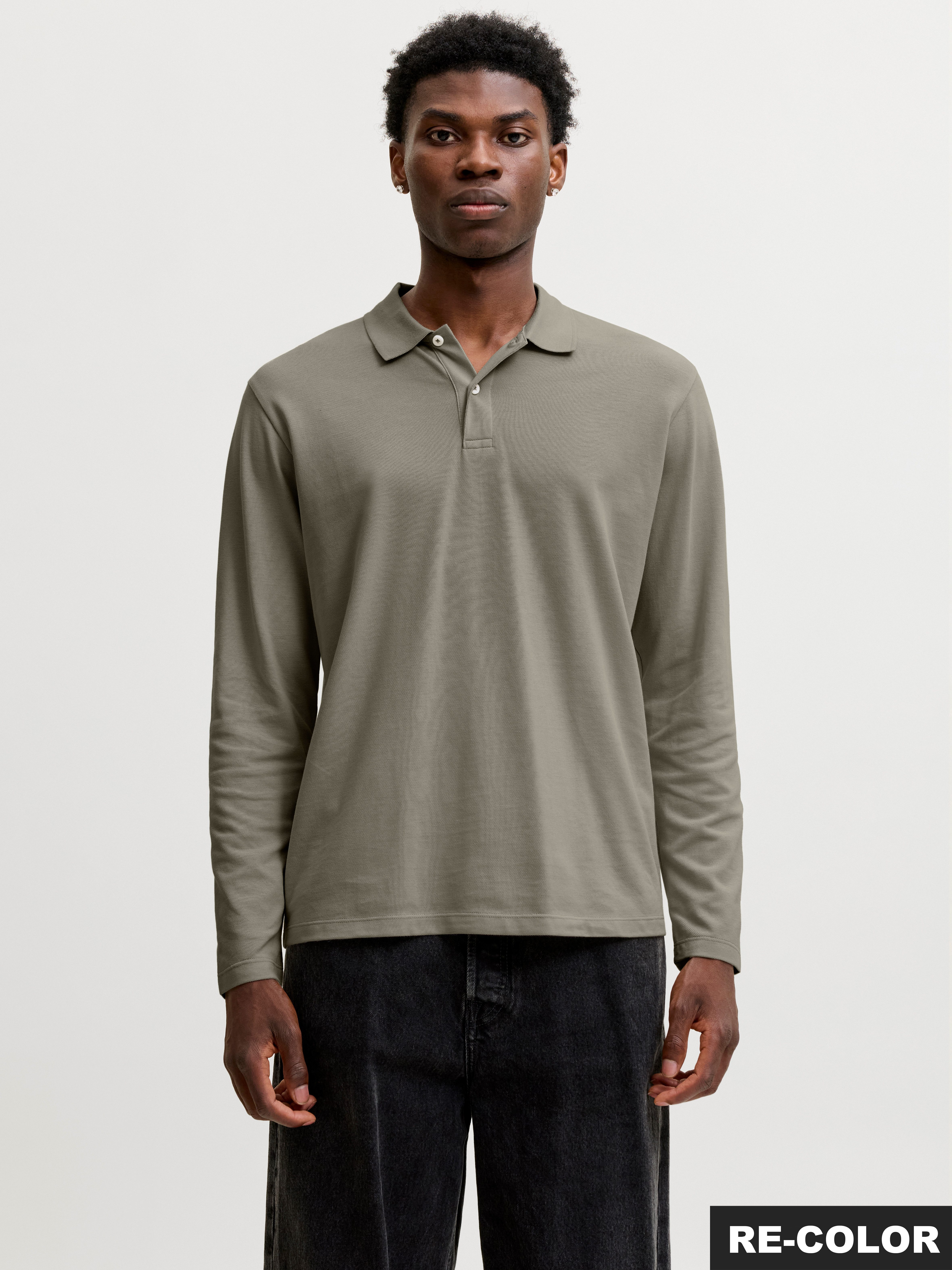 Jack & Jones Poloshirt JJKANE POLO LS Baumwollmischung, regular fit