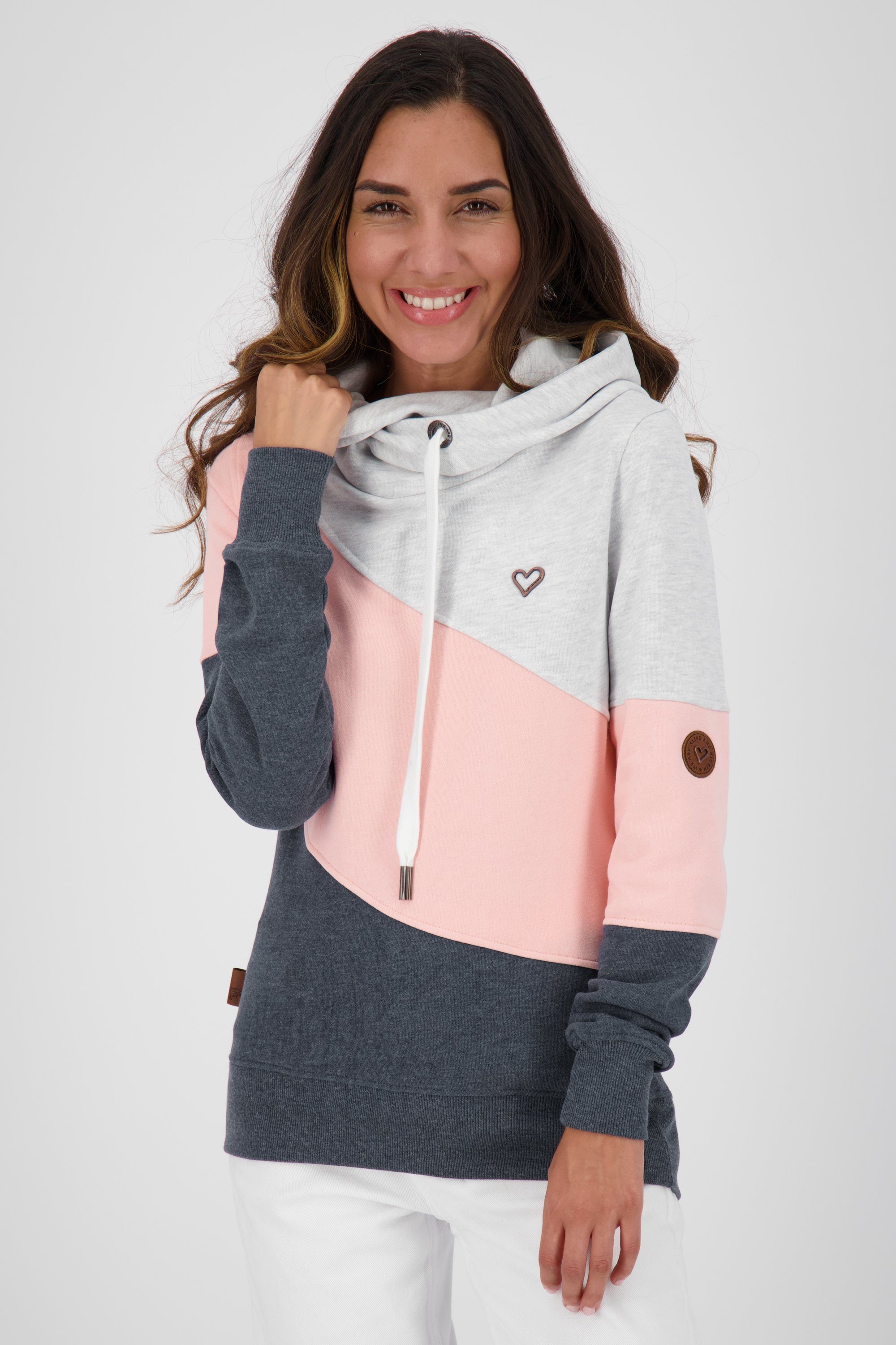 Sweatshirt Sweatshirt Kapuzensweatshirt Kickin & StacyAK cloudy Damen Alife