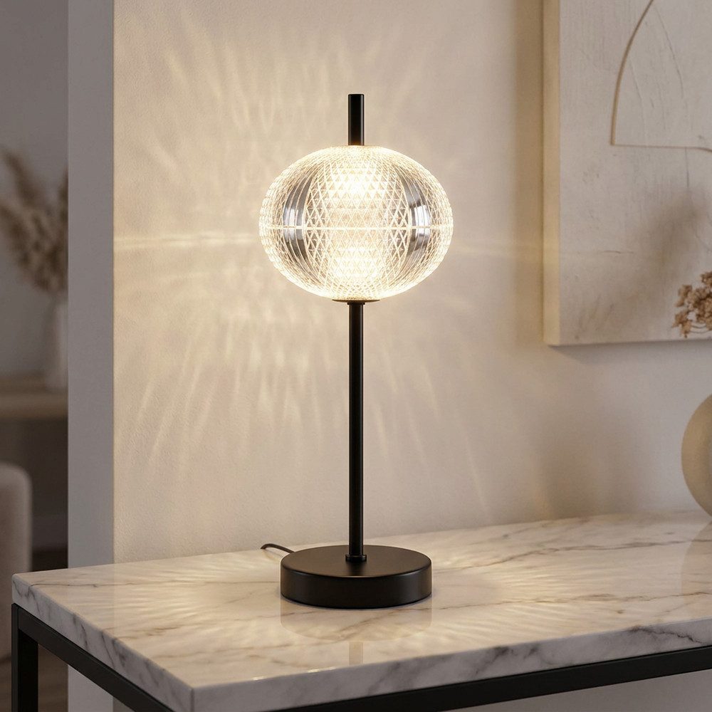 GLOBO LIGHTING LED Tischleuchte, LED-Leuchtmittel fest verbaut, Kaltweiß, Warmweiß, Neutralweiß, Tageslichtweiß, Farbwechsel, Tischleuchte …