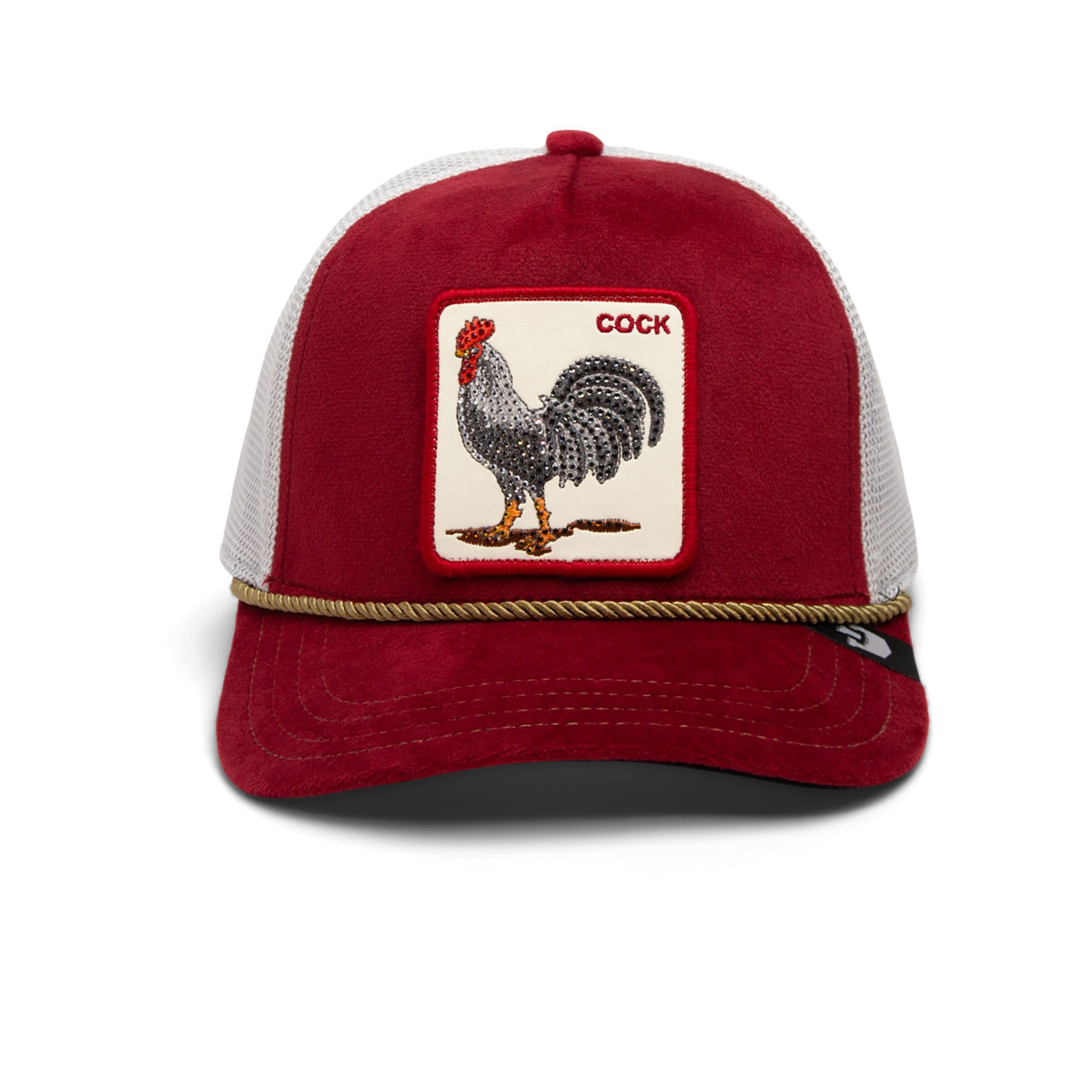 GOORIN Bros. Trucker Cap Garnet Rooster Tiermotiv