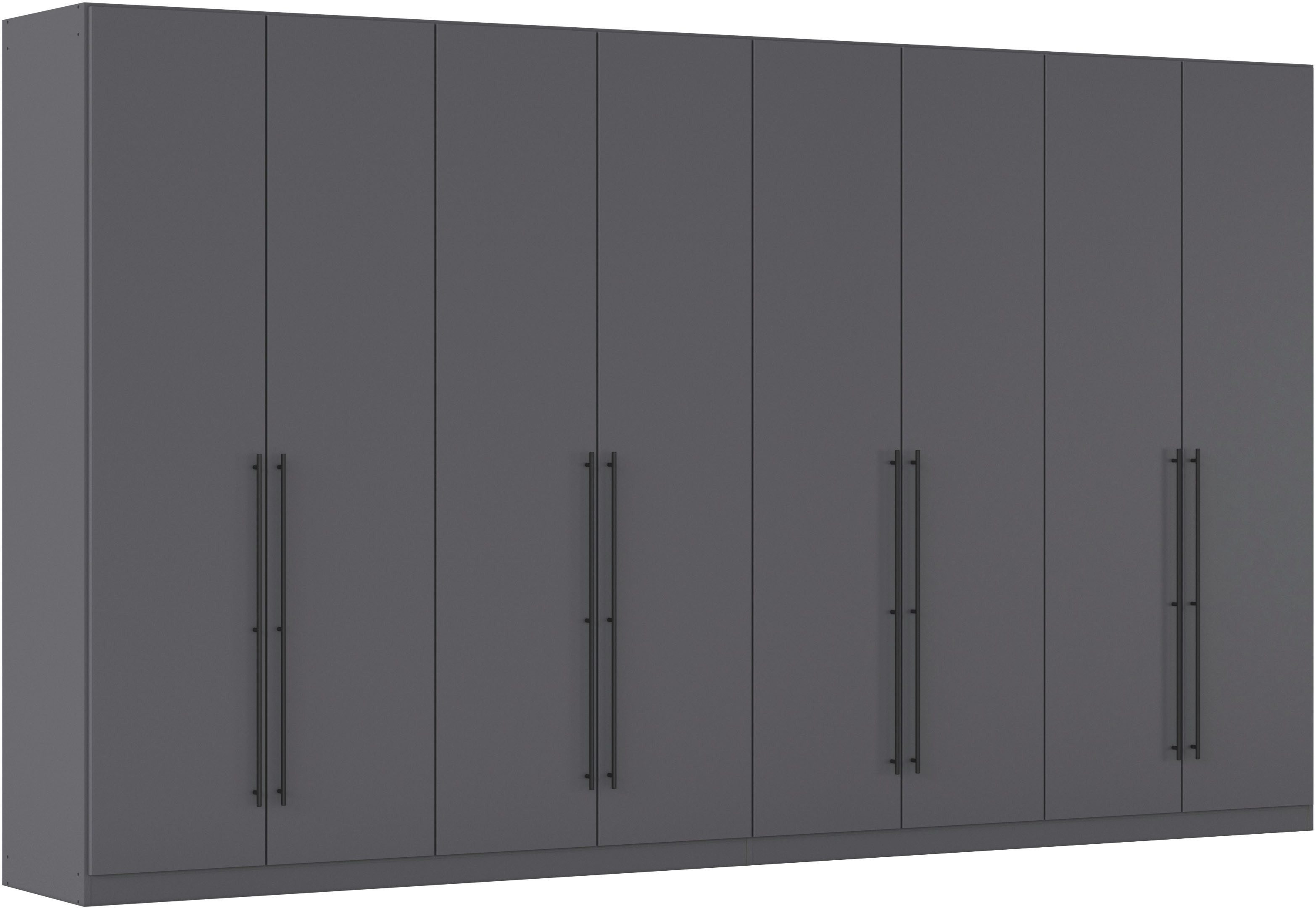 rauch Kleiderschrank Mehrzweckschrank Aktenschrank Möbel Mietswohnung Schlafzimmer AVOLA (3 verschiedene Ausstattungen BASIC/CLASSIC/PREMIUM (inkl. SOFT-CLOSE) mit hochwertigen Stangengriffen in Schwarz aus Metall MADE IN GERMANY