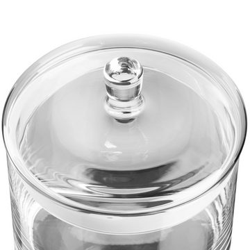 GRAVURZEILE Keksdose mit UV-Druck Keksrezept - Keksglas zum Aufbewahren -, Glas, Geschenk für Familie & Freunde