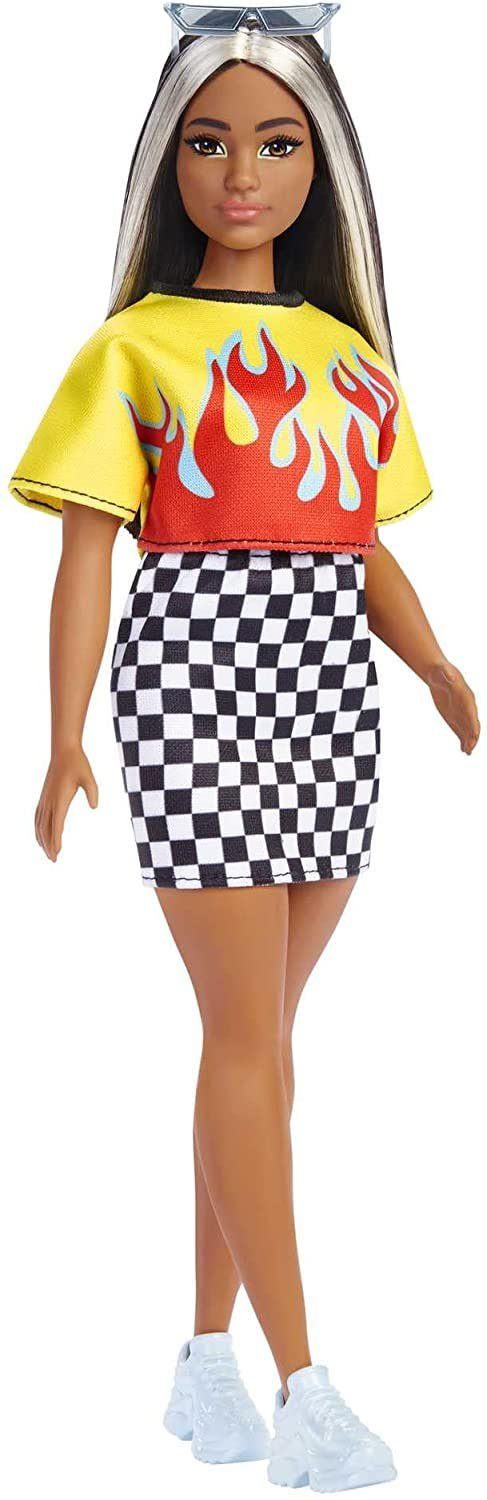 Mattel GmbH Anziehpuppe Barbie Fashionistas- + Skirt Checkered Top Flamin