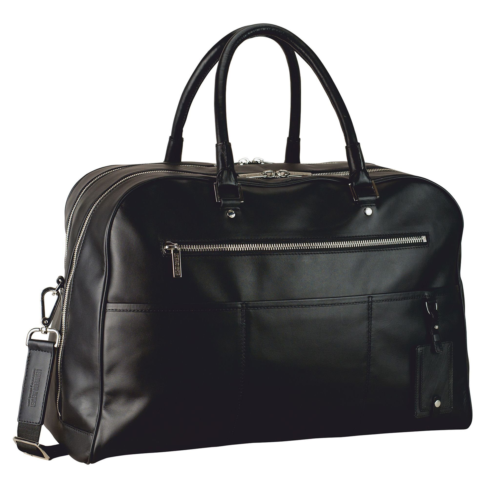 Heyden Weekender schwarz Leonhard Leder Montreal,