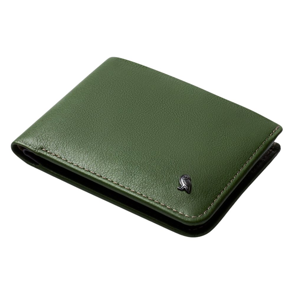 Bellroy Brieftasche Hide & Seek, Für 5–12+ Karten, Premium-Leder, Geheimfach für Münzen Ranger Green