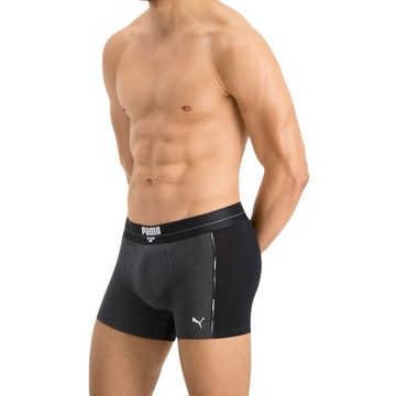 PUMA BODYWEAR Boxershorts Statement Boxer (2-St., Mehrpack) ohne Eingriff, Logo-Bund im 2er Pack