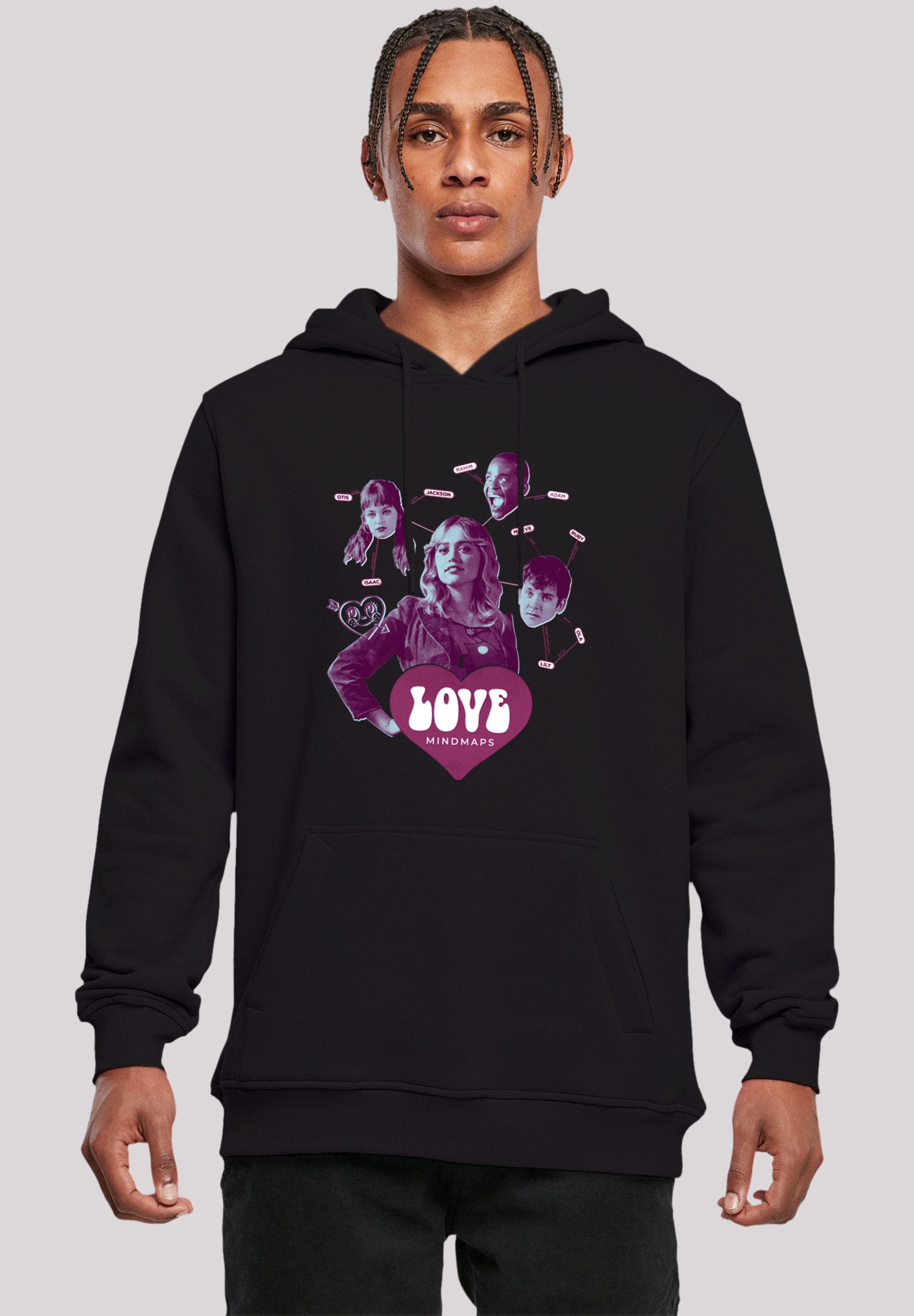 F4NT4STIC Kapuzenpullover "Sex Education Love Mindmaps Netflix TV Series", günstig online kaufen