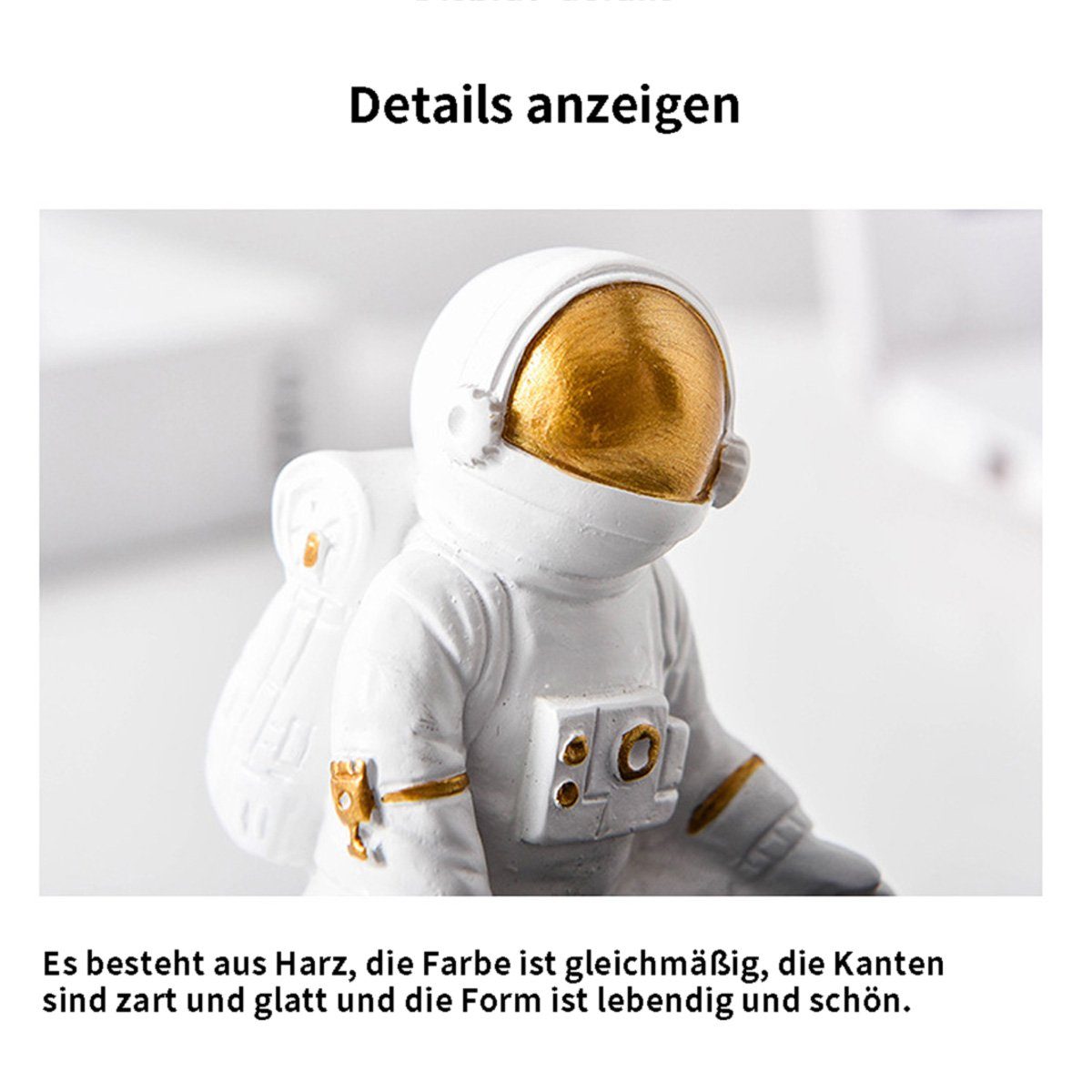 Aschenbecher Kunsthandwerksornamente Stück aus Kunstharz den götäzer Räucherzubehör Cartoon-Astronauten-Aschenbecher, Haushalt, 2 für