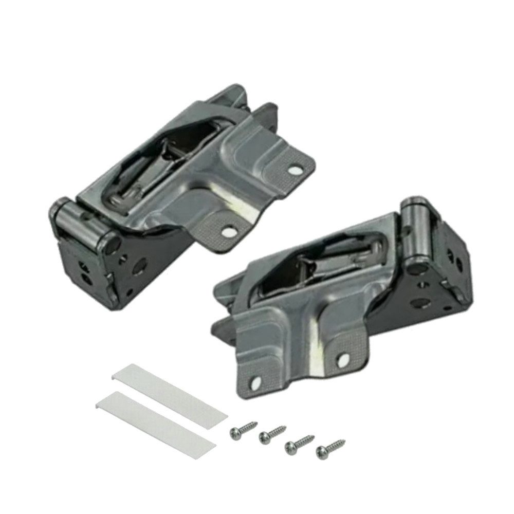 Trade-Shop Montagezubehör Scharnier-Set passend für Hettich 330650, 370450, 330750, 370450, Geeignet für oben und unten am Kühlschrank / Gefrierschrank
