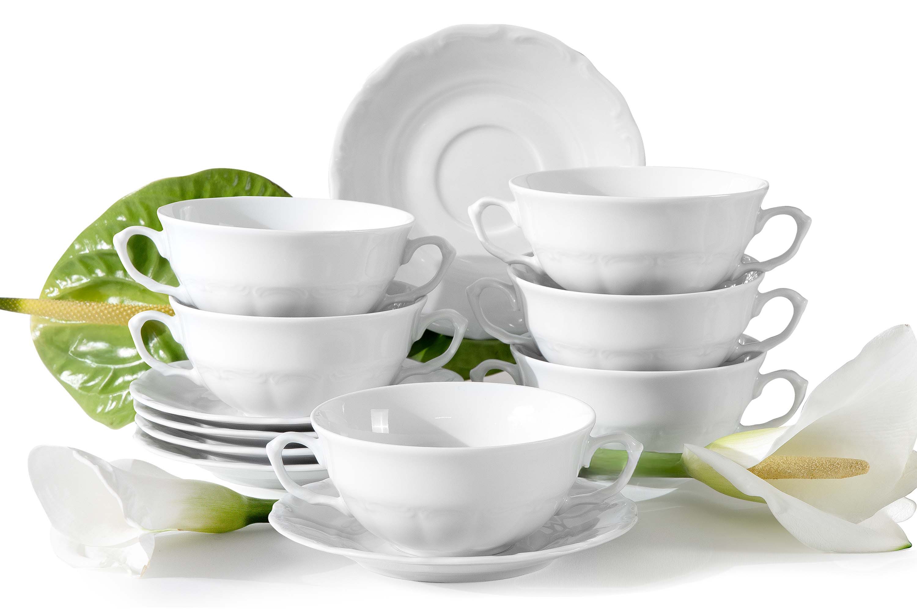 Suppenschüssel CHODZIEZ MARIA TERESA Suppenschale mit Untertasse
