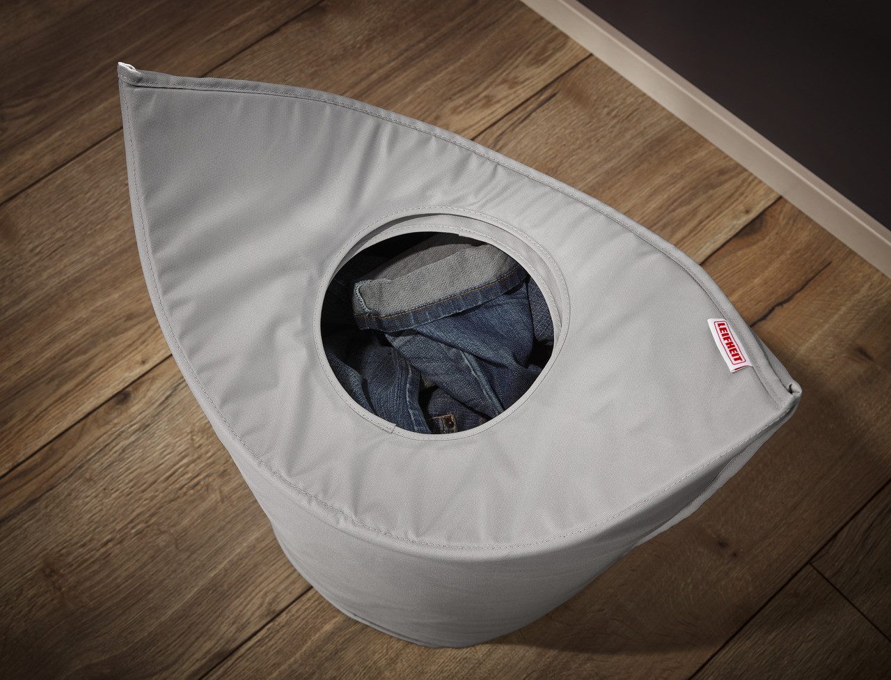 Leifheit Wäschekorb Wäschesammler Wäschesortierer Wäschesack Wäschekorb Leifheit grau