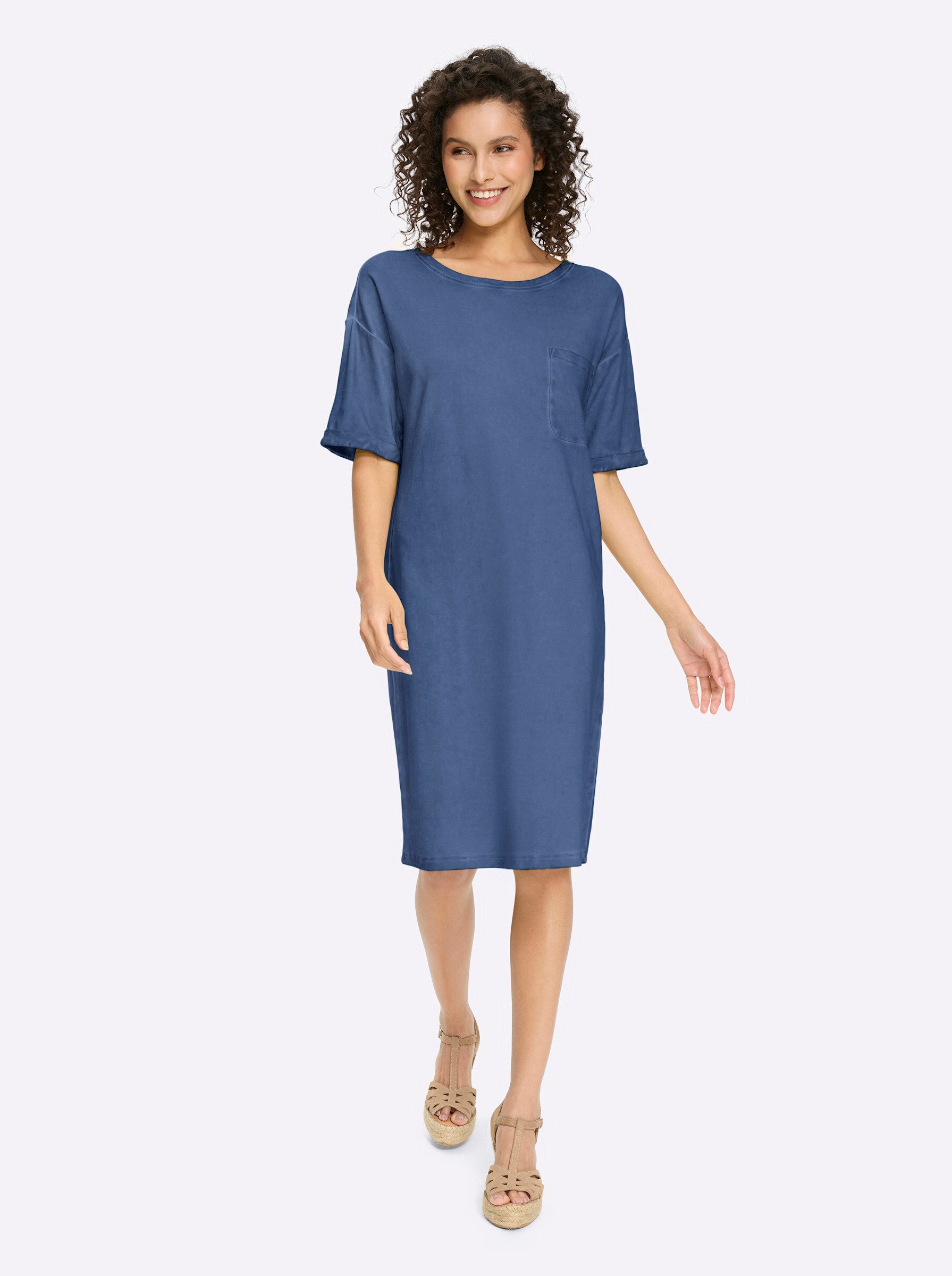 heine Jerseykleid Jersey-Kleid Kurzarm