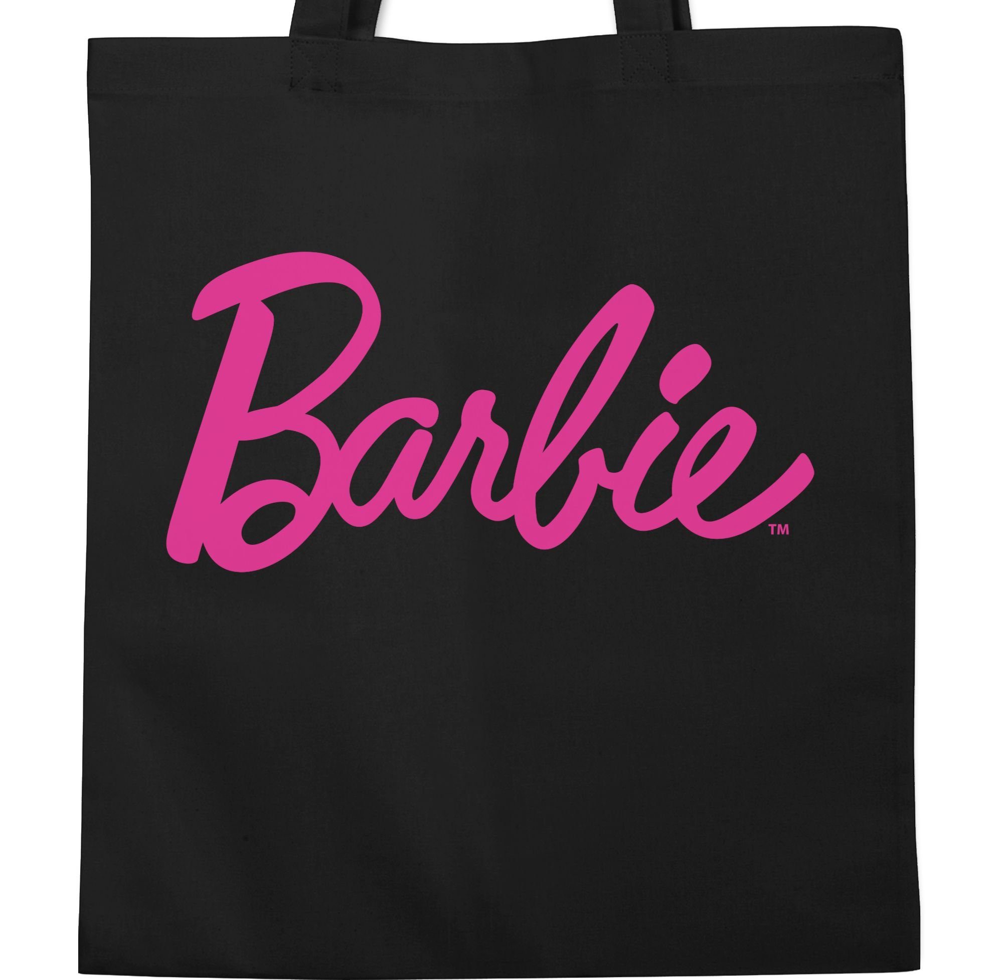 Schwarz Schriftzug, Umhängetasche Shirtracer Barbie Tasche 1 Barbie Logo