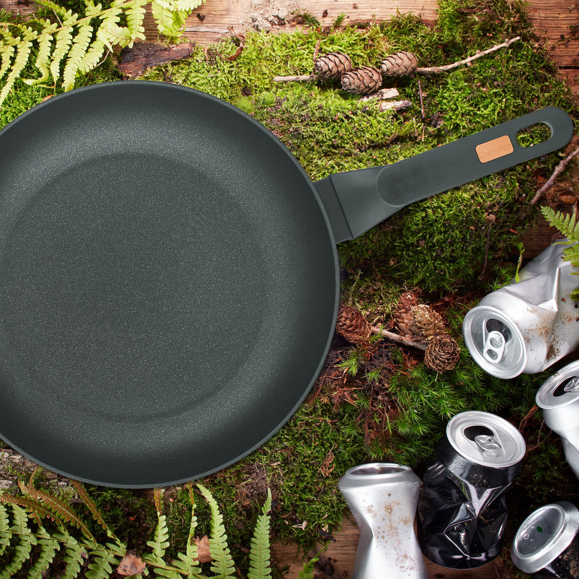 Berndes Schmorpfanne 24cm, Aluminium, recycelt aus Dosen - Eco Life, Aluminium, recycelt aus Dosen