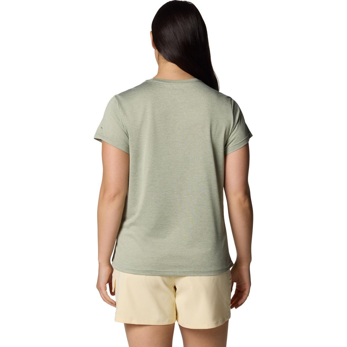 Columbia Kurzarmshirt Bluevista Hill Short Sleeve Crew Technisches Damen-T-Shirt mit schweißableitender Technologie und