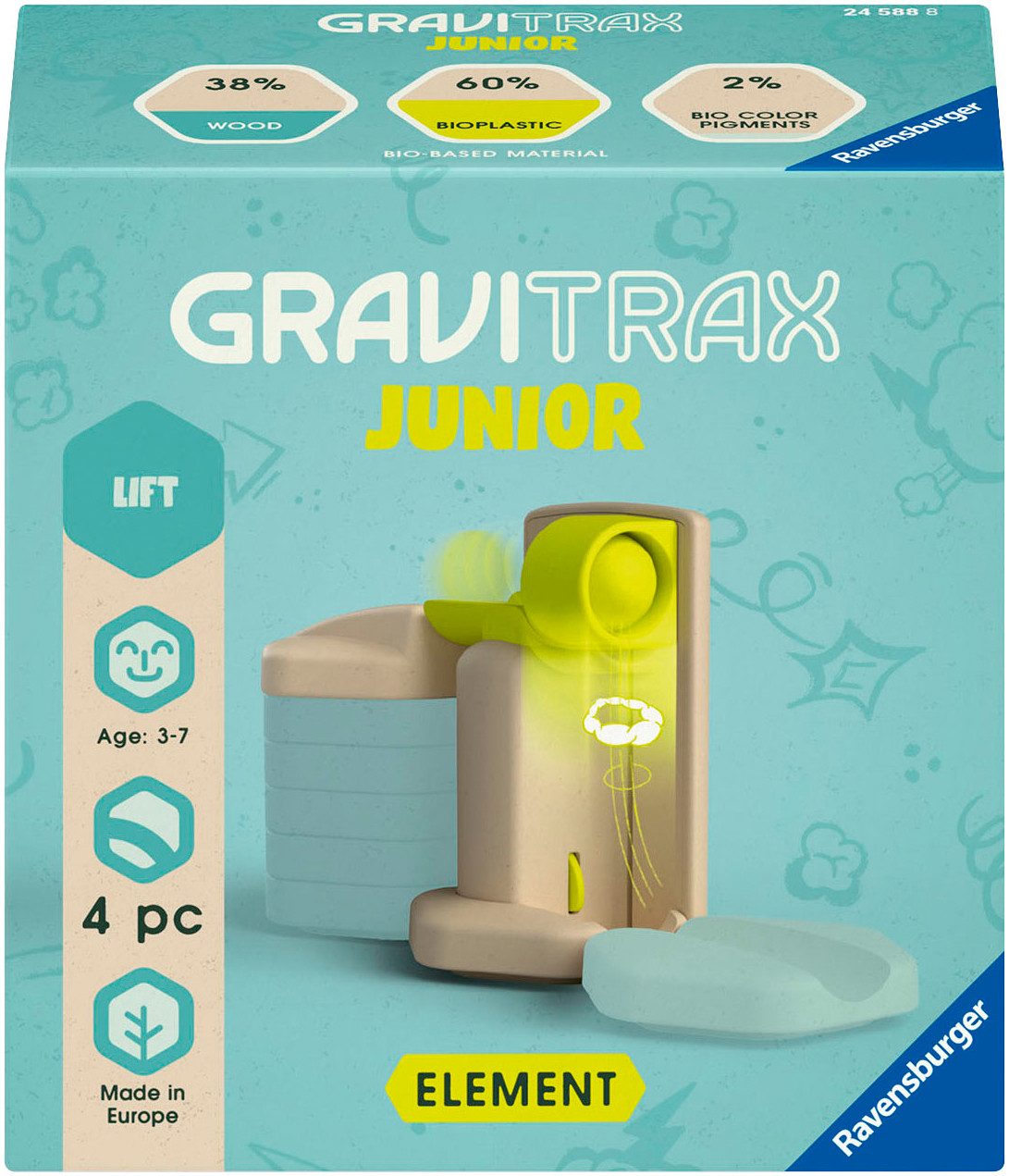 Ravensburger Kugelbahn-Bausatz GraviTrax Junior, Element Lift