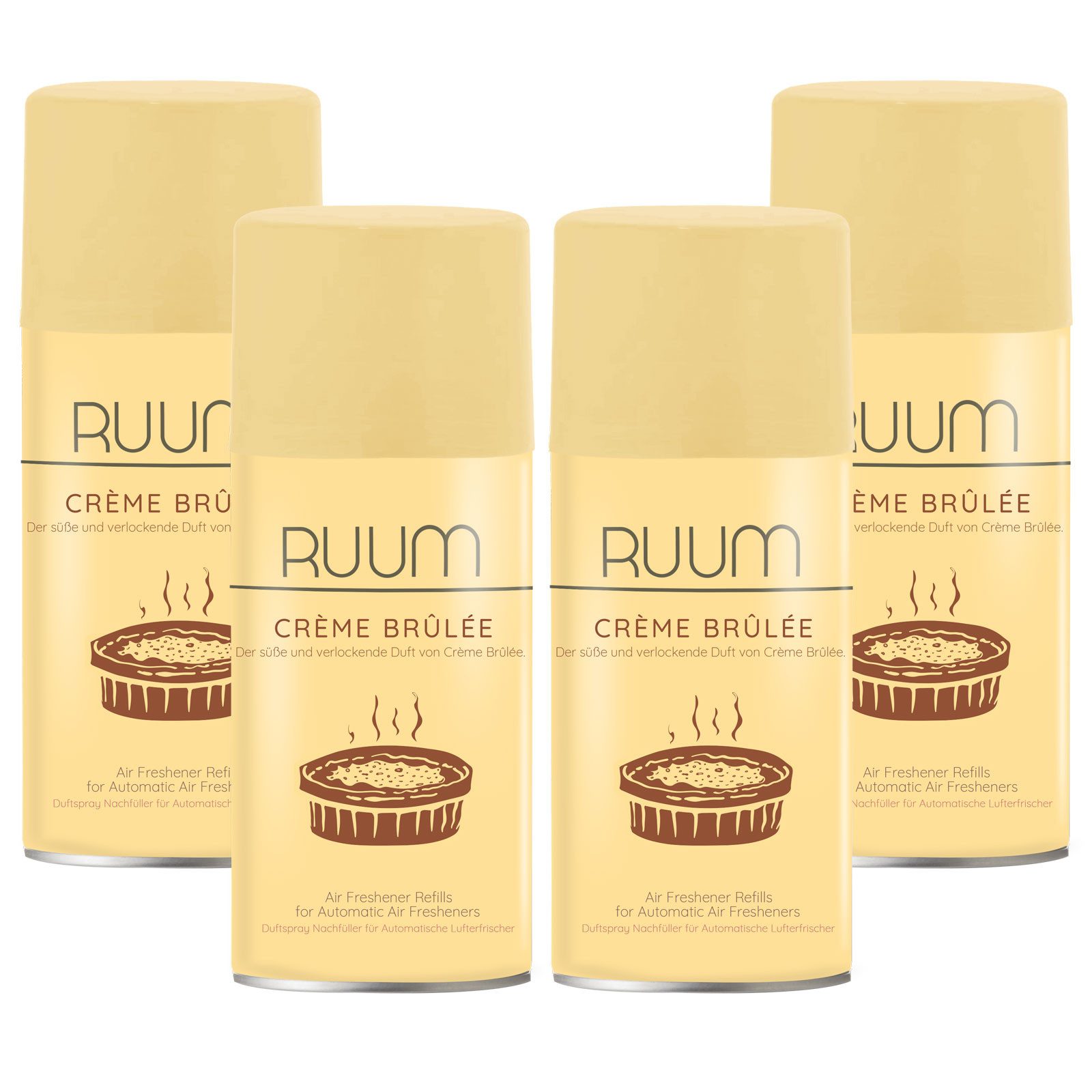 RUUM Raumduft-Nachfüllflasche Lufterfrischer Nachfüller (4-St., 250ml (4er Pack)