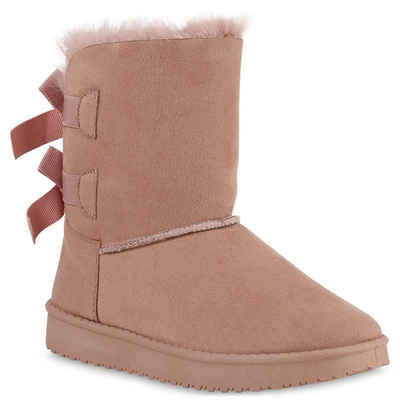 VAN HILL 902278 Damen Schlupfstiefeletten Winter Boots Warm Gefüttert Winterstiefelette Schuhe