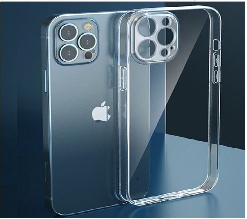 OLi Handyhülle Transparente Silikon Hülle für iPhone 13 Pro Max 6.7 mit Kamera  Schutz 6,7 Zoll, Stoßfeste Cover, Case, Clear
