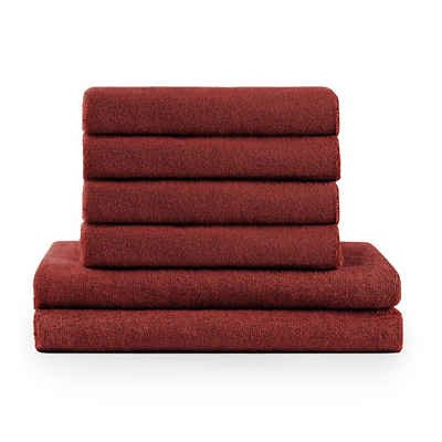Blumtal Handtuch Set »Premium 4 oder 6-TLG. Frottier Handtücher Set - 100% Baumwolle« (Set, 6-tlg), 2 Badetücher 70x140 + 2 oder 4 Handtücher 50x100