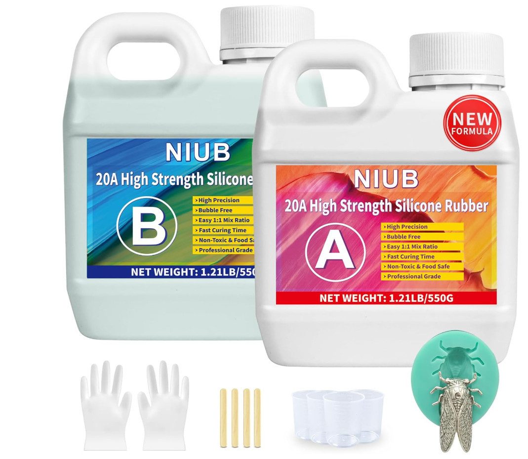 TSE Silikonform NIUB Abformsilikon 20A 1,25kg lebensmittelecht flüssig