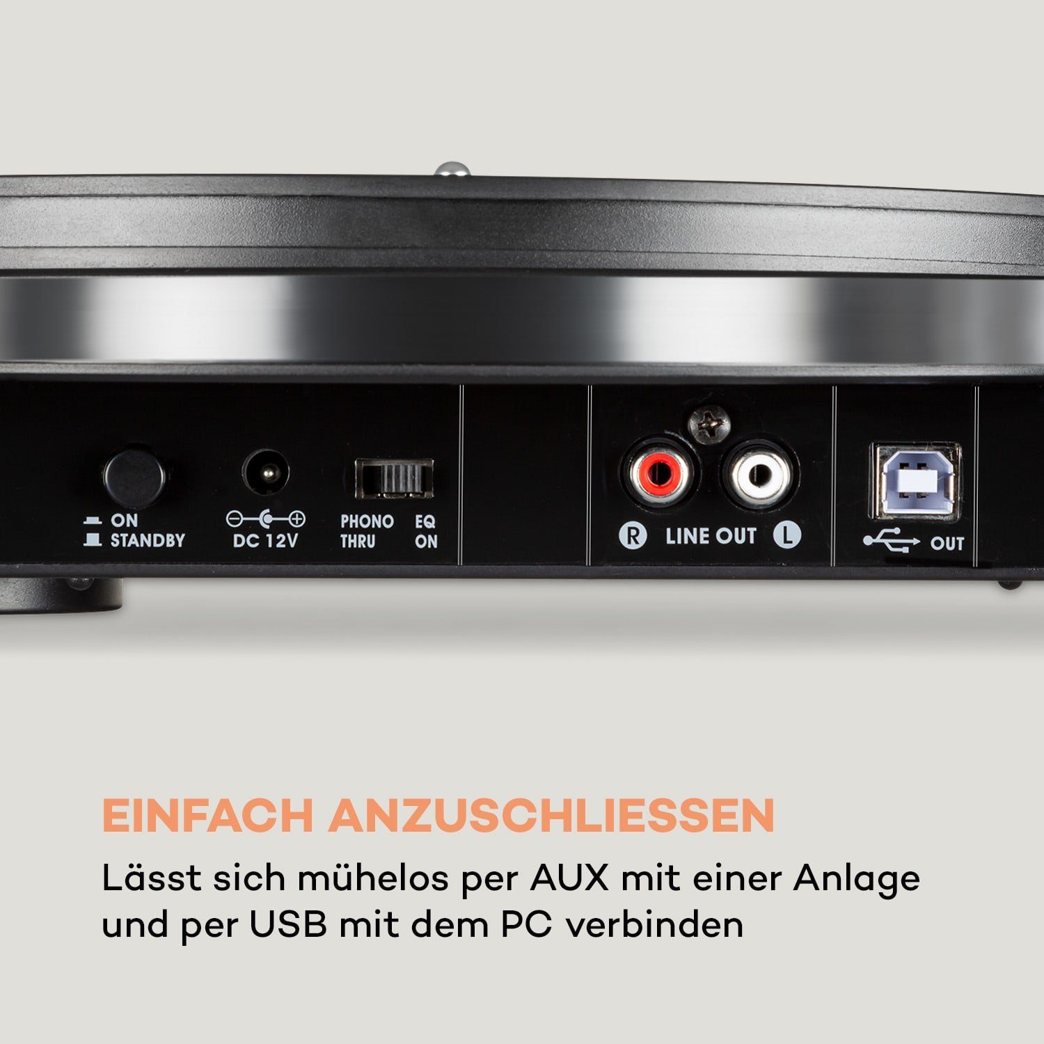 Auna Pureness AUX dem und verbinden) PC (lässt USB sich per einer Plattenspieler per Anlage mit mit