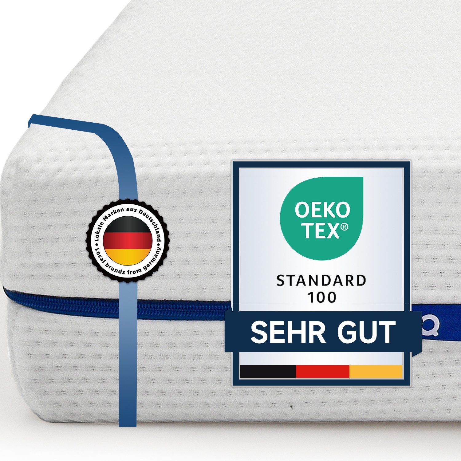 Kaltschaummatratze Matratze 90x200 cm, Schaumstoffmatratze Höhe 18 cm 7-Zon günstig online kaufen