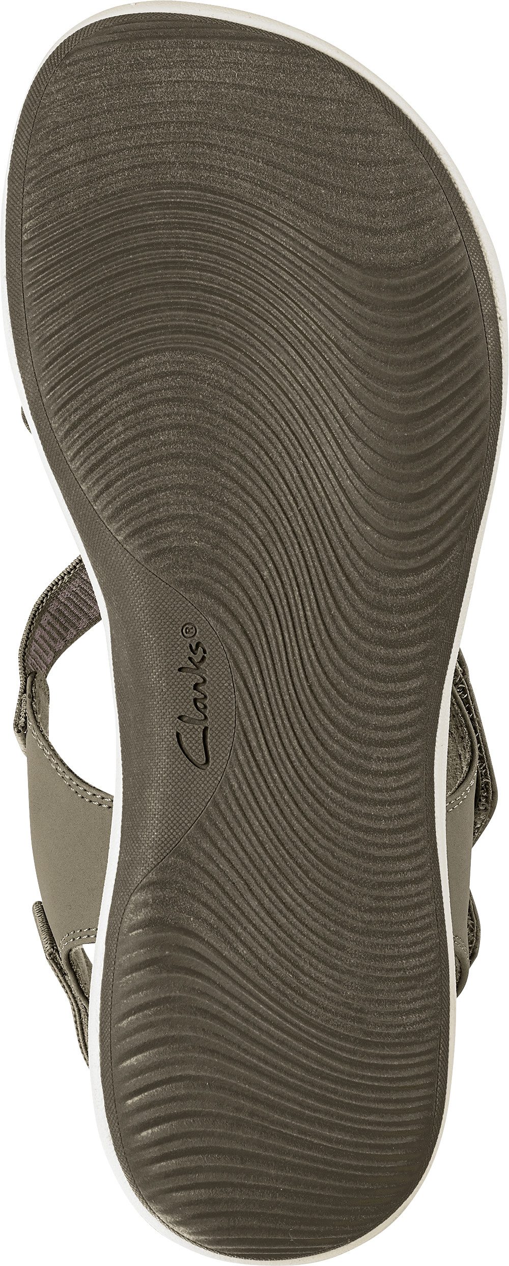 Clarks Sandale mit verstellbarem Klettverschluss und elastischen Riemchen