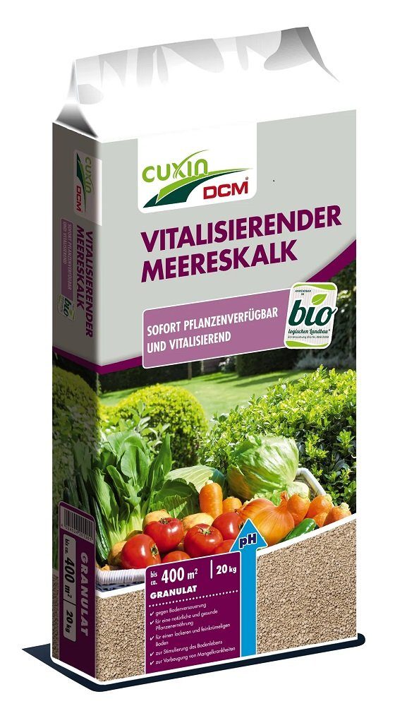 Bodenverbesserer Cuxin DCM Vitalisierender Meereskalk Granulat 20 kg
