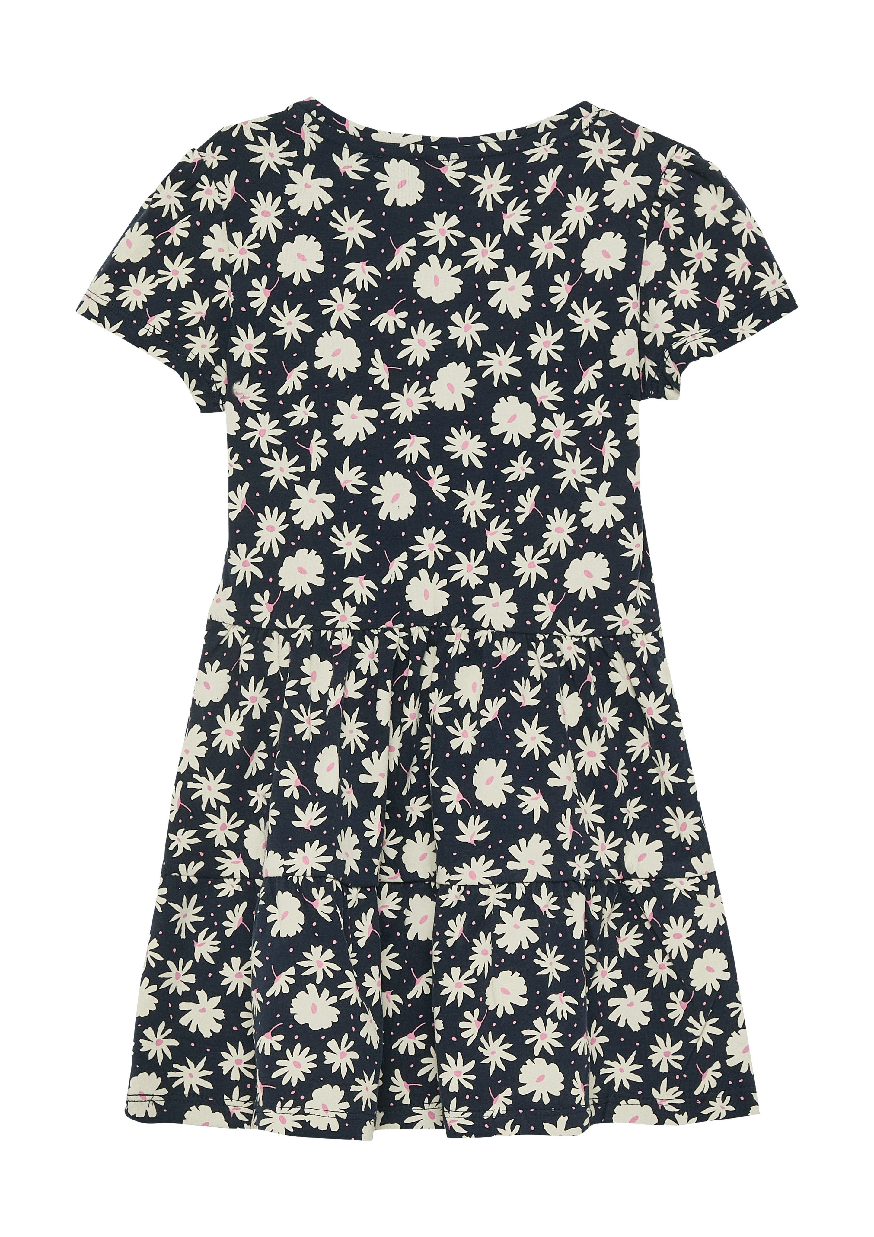 s.Oliver Junior Jerseykleid Stufenkleid mit All-Over-Print