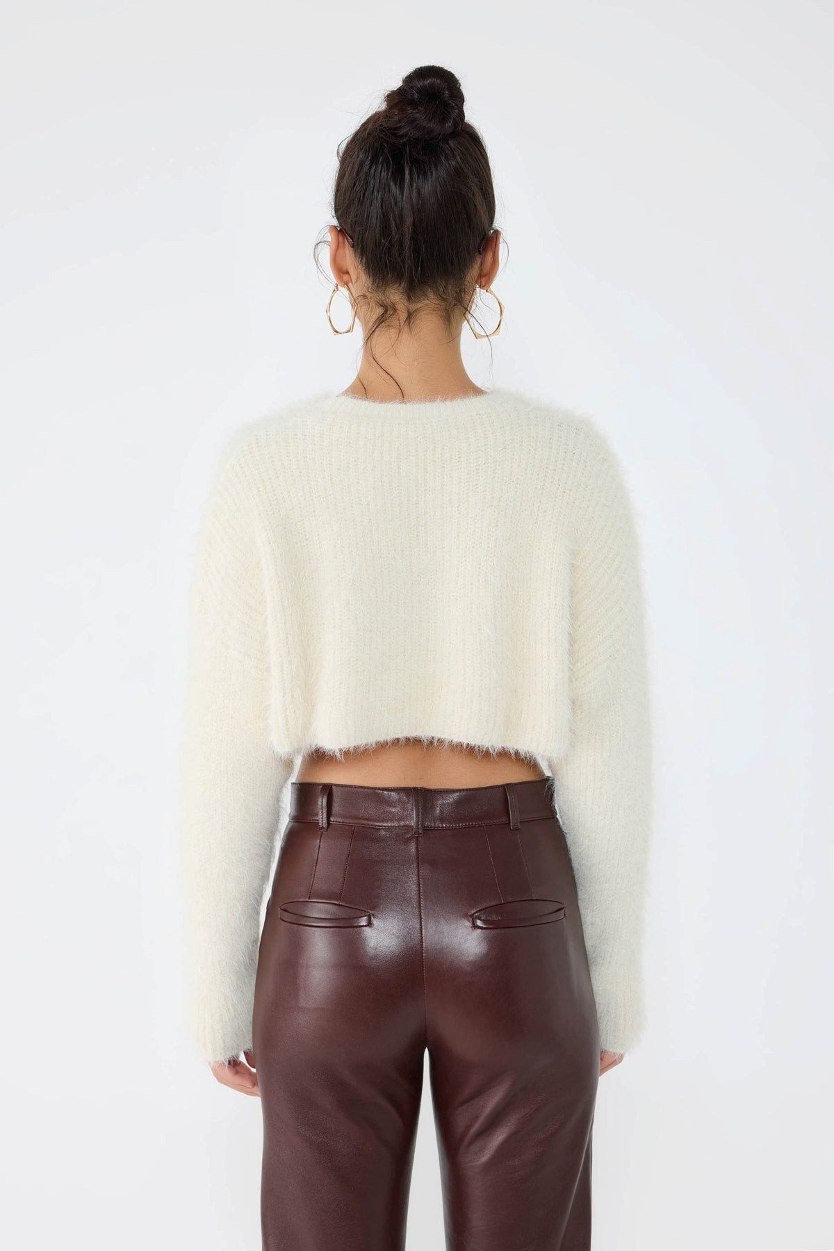 No Matter What Strickpullover Pelziger Crop günstig online kaufen